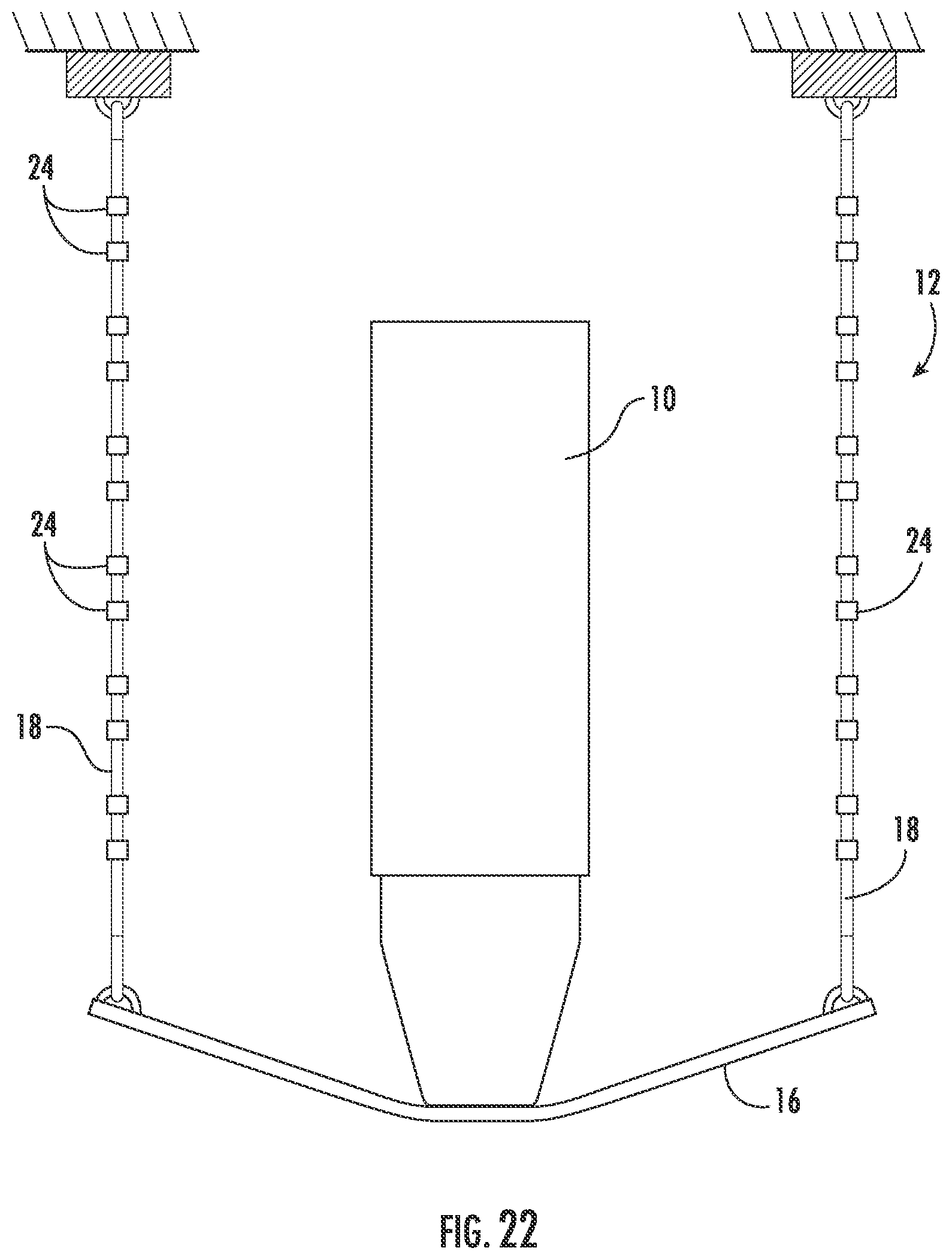Patent US12460692 Figure 16 – Flexible tensile member with releasable convolutions for absorbing tensile energy