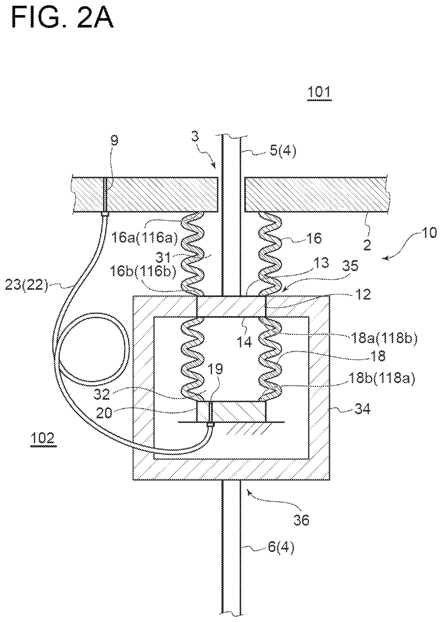 Patent US12460693 Figure 2 – Sealing device and drive apparatus including the same