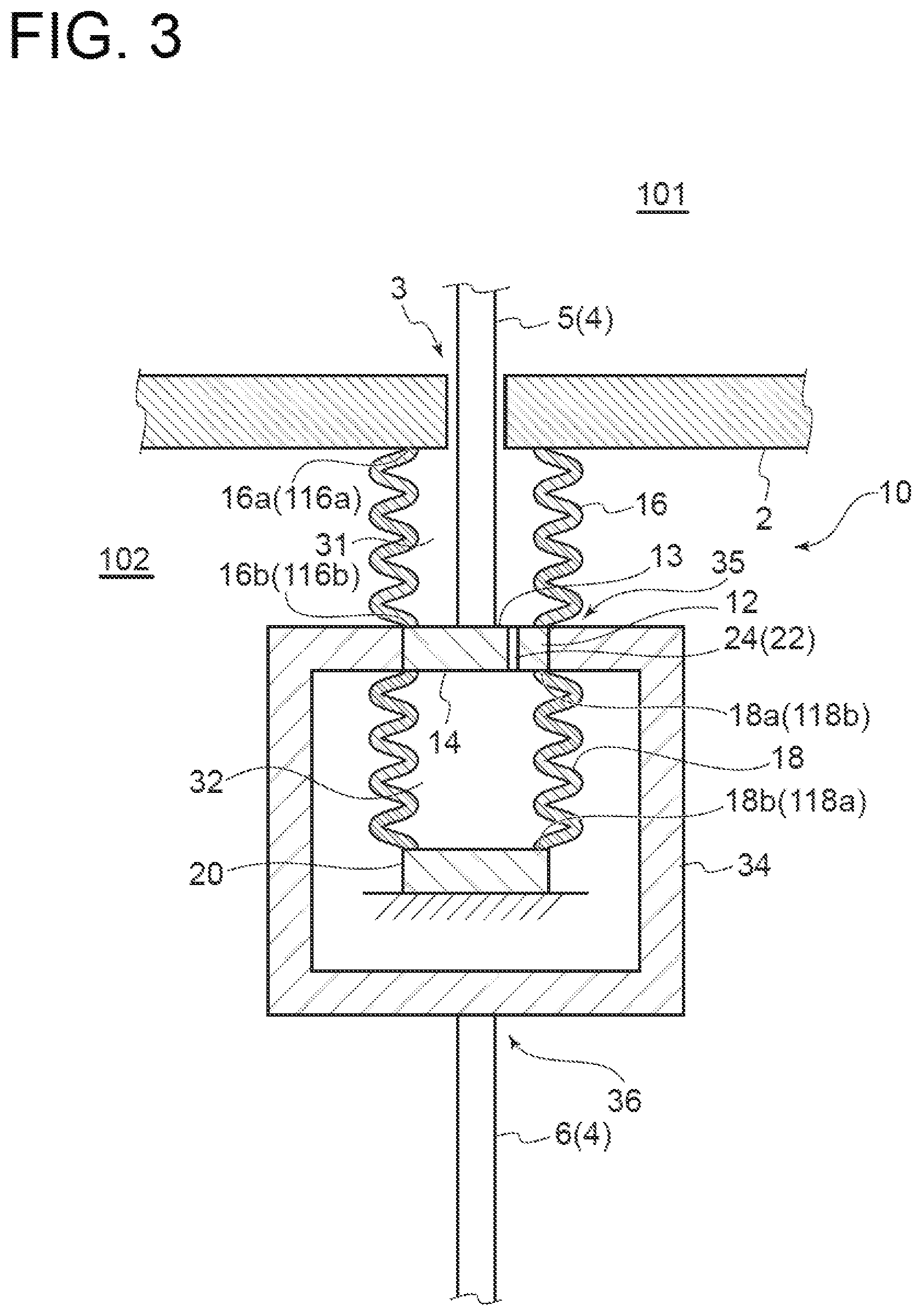 Patent US12460693 Figure 4 – Sealing device and drive apparatus including the same