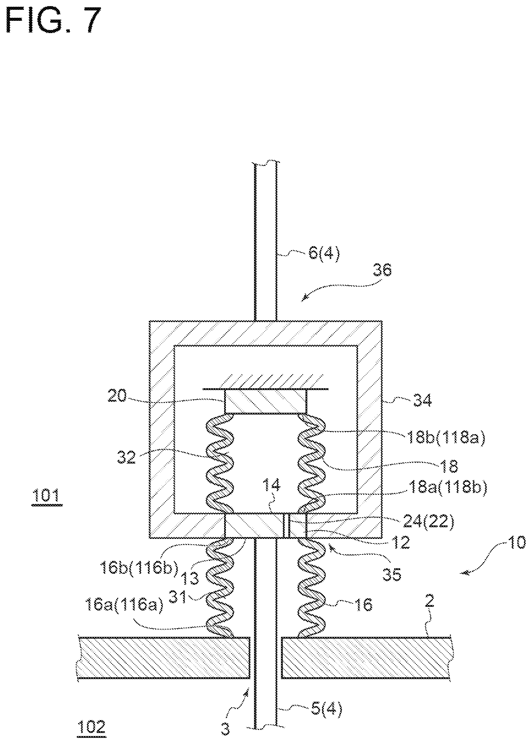 Patent US12460693 Figure 8 – Sealing device and drive apparatus including the same