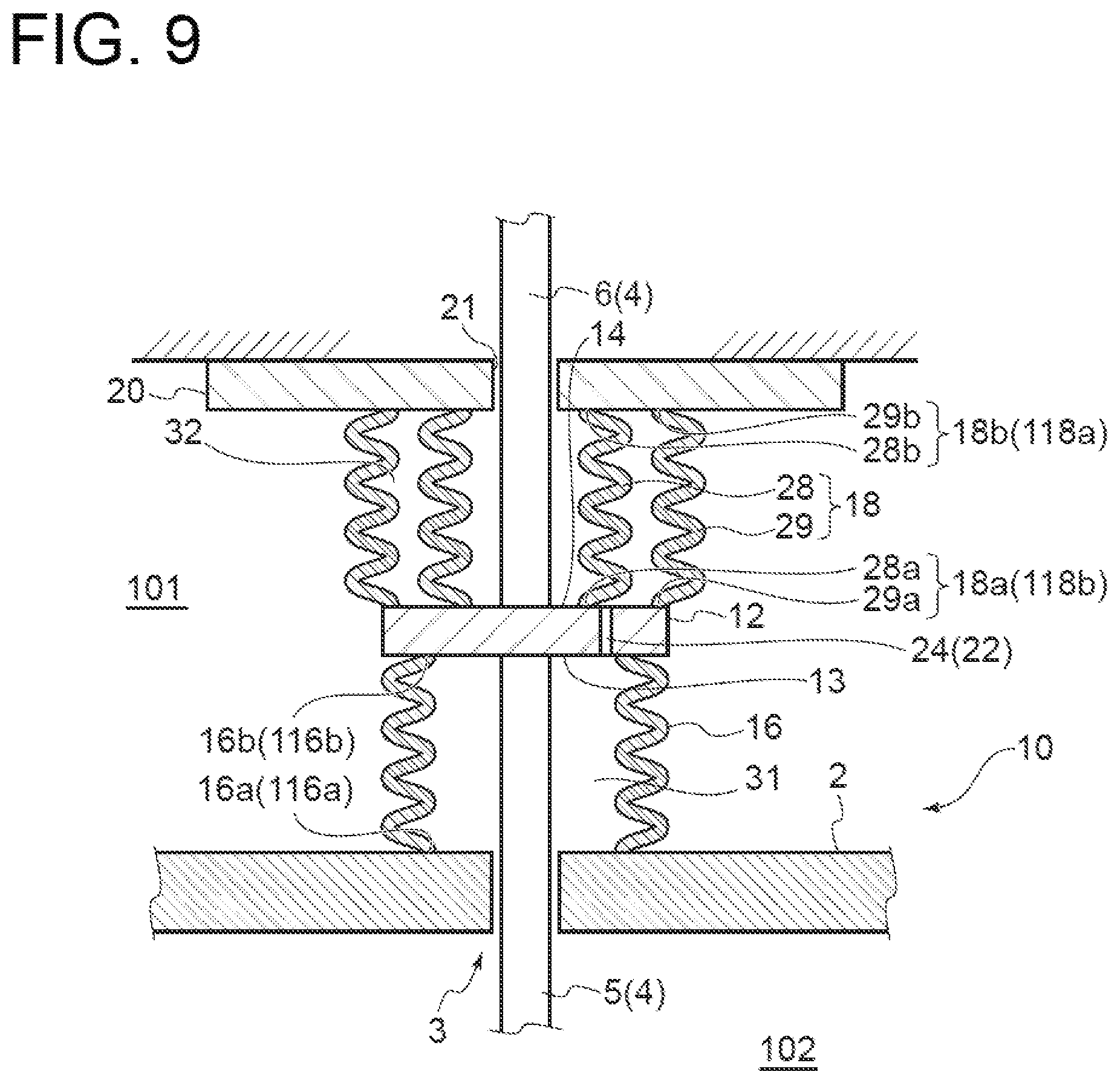 Patent US12460693 Figure 10 – Sealing device and drive apparatus including the same