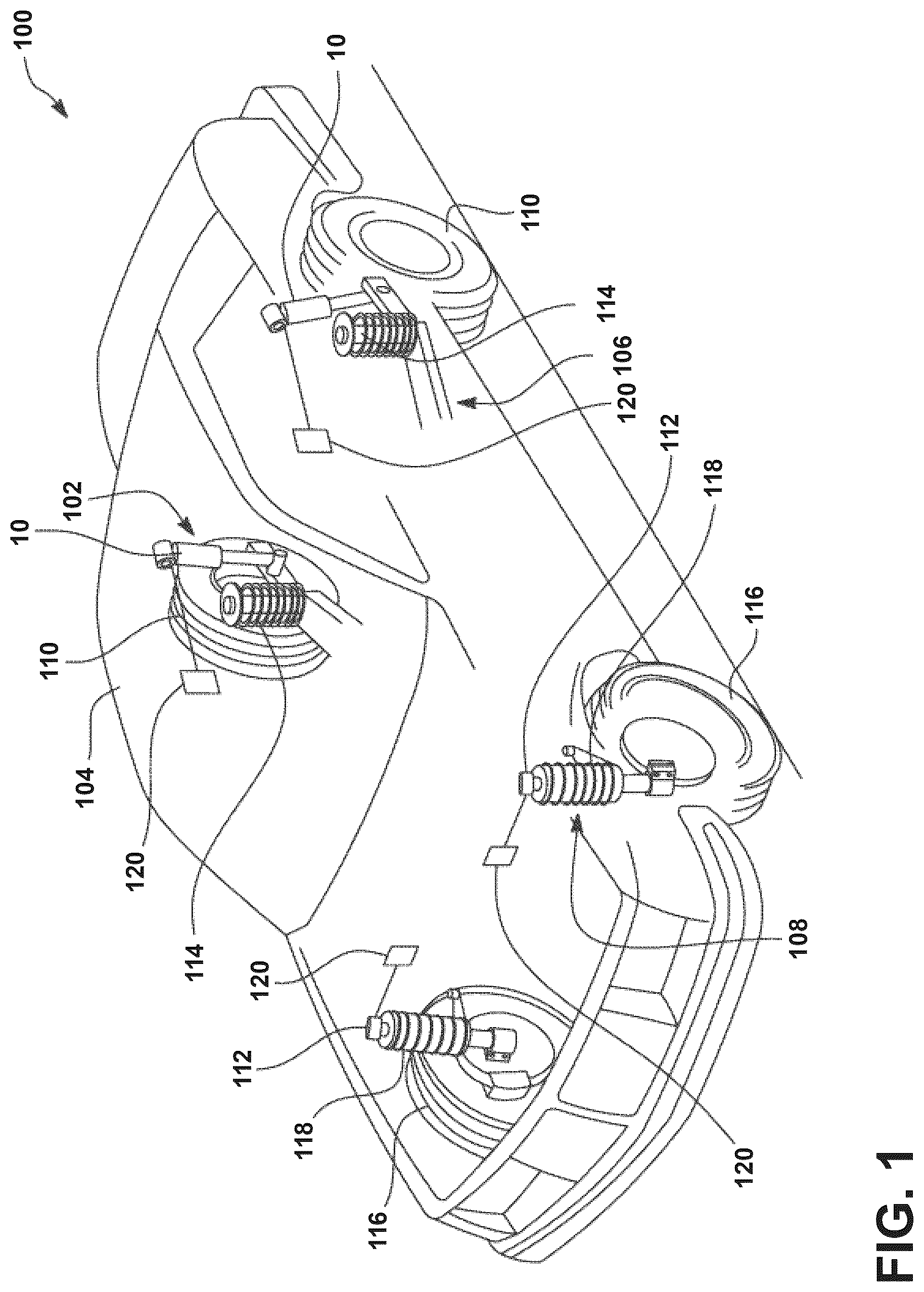 Patent US12460694 Figure 1 – Hydraulic damper having a pressure tube and a ring