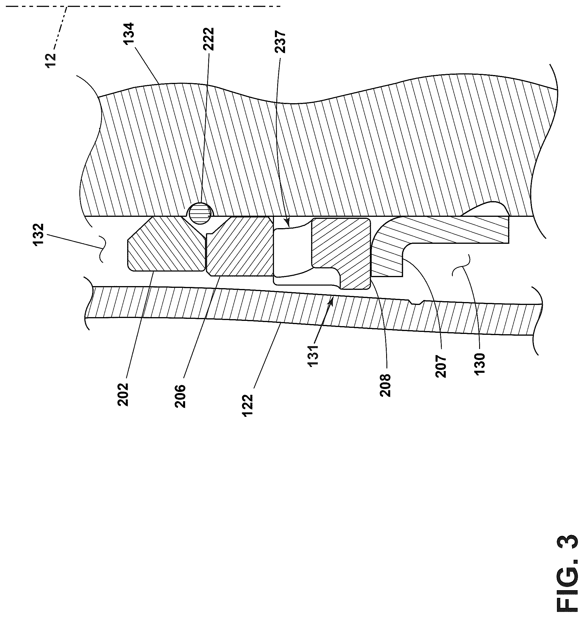 Patent US12460694 Figure 3 – Hydraulic damper having a pressure tube and a ring