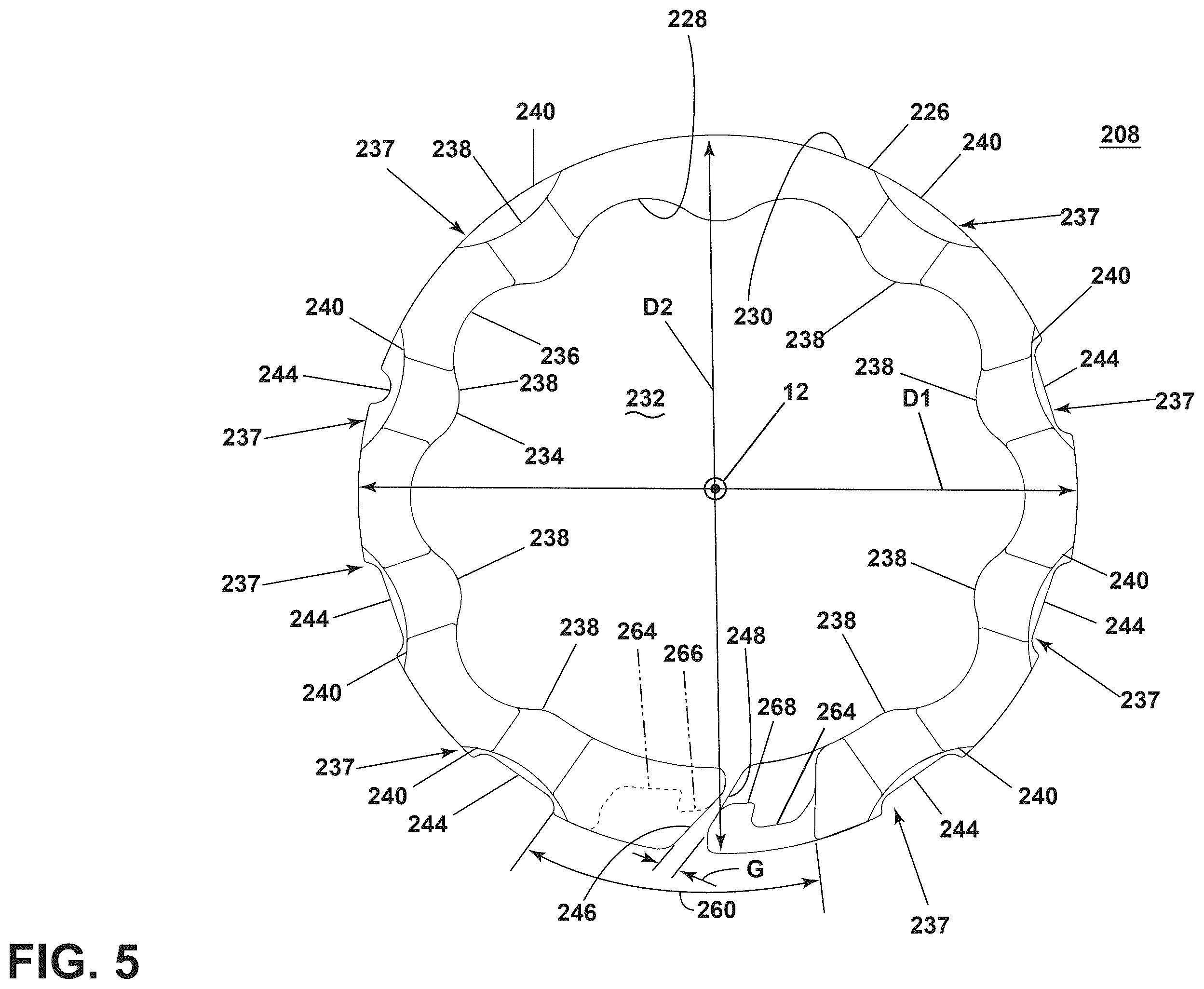 Patent US12460694 Figure 5 – Hydraulic damper having a pressure tube and a ring