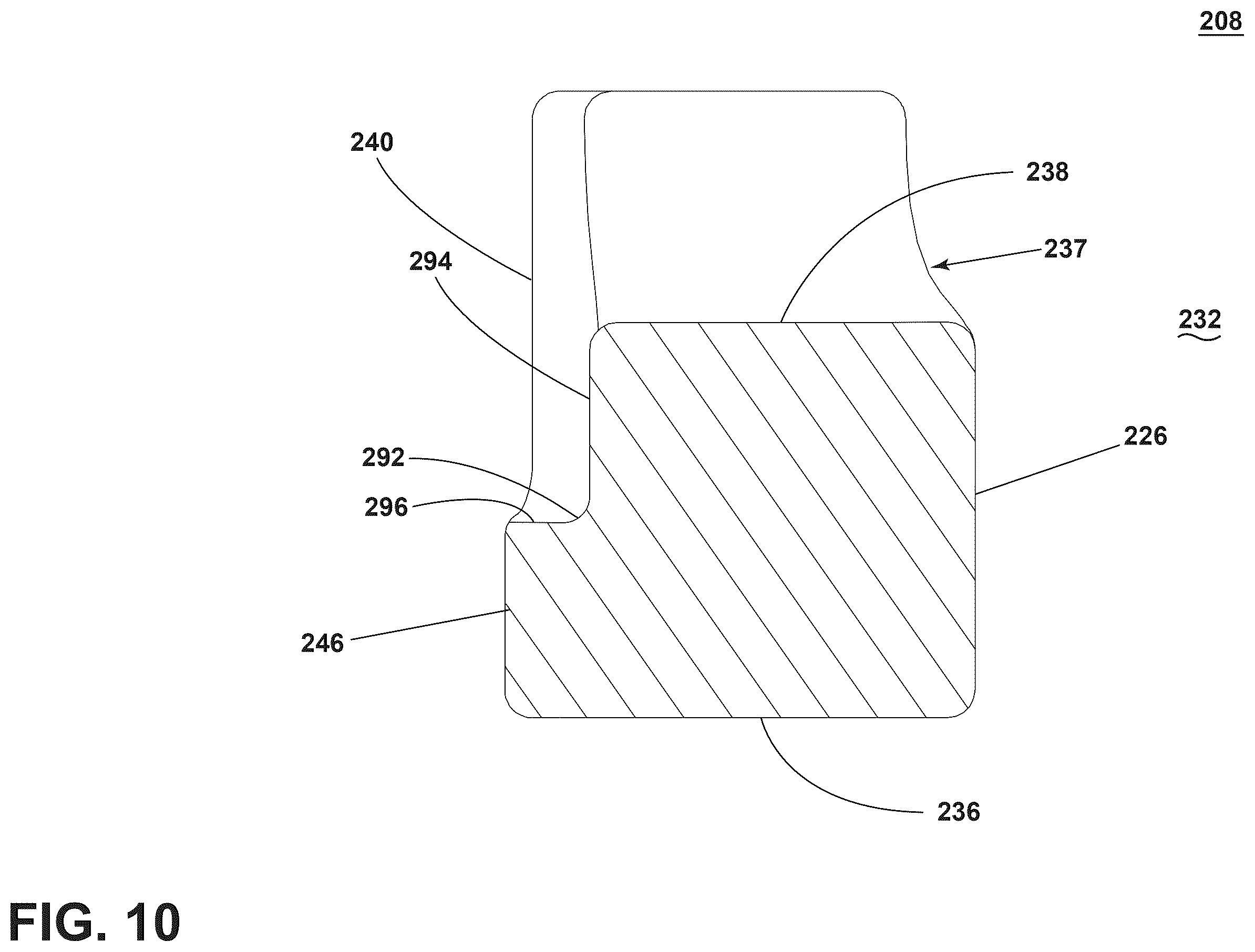 Patent US12460694 Figure 10 – Hydraulic damper having a pressure tube and a ring