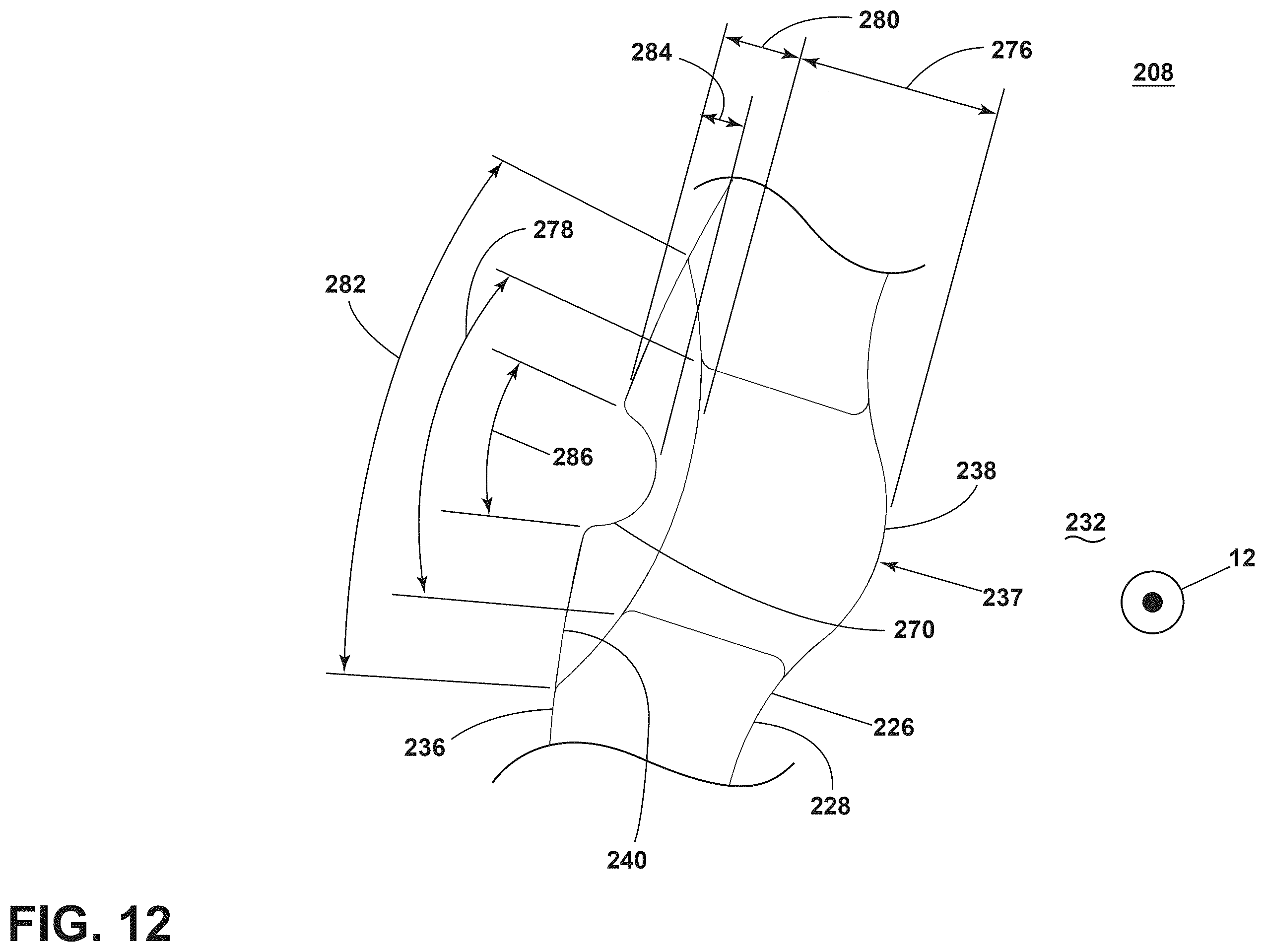 Patent US12460694 Figure 12 – Hydraulic damper having a pressure tube and a ring