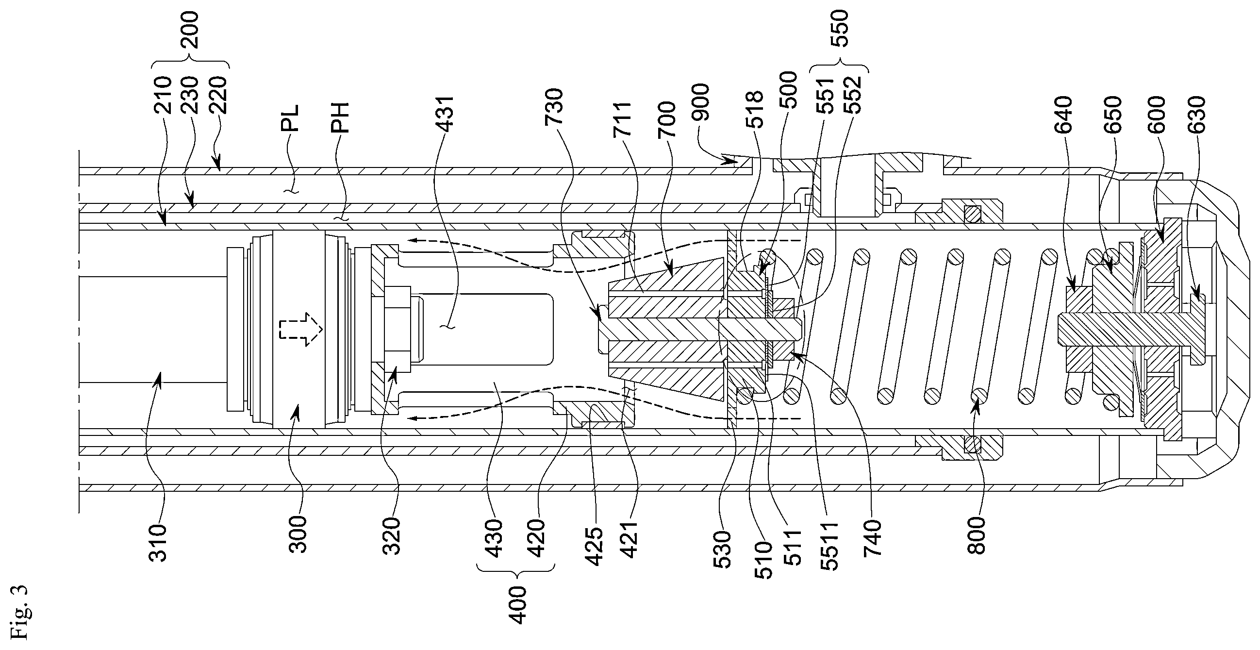 Patent US12460695 Figure 3 – Shock absorber