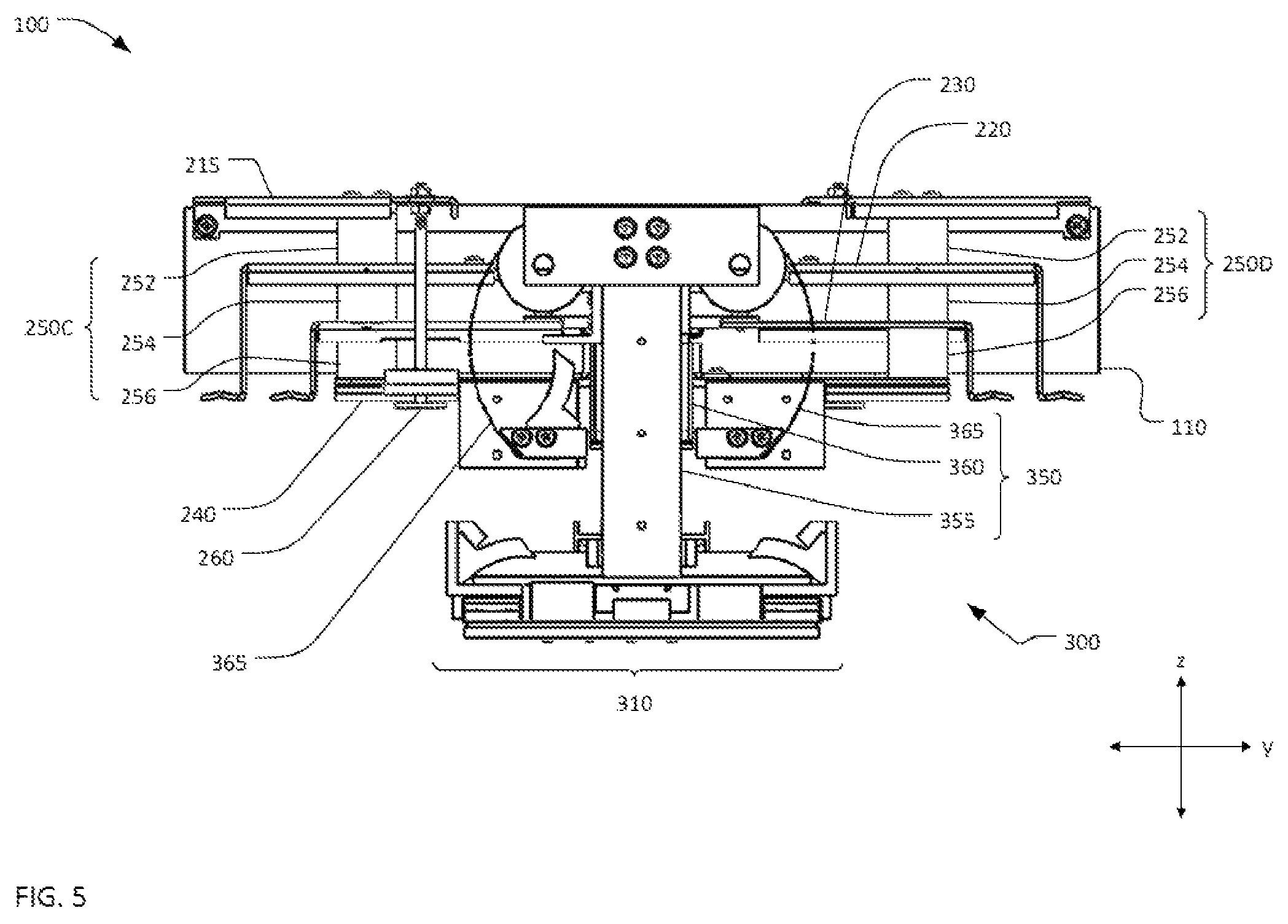 Patent US12460697 Figure 5 – Passive motion isolation system