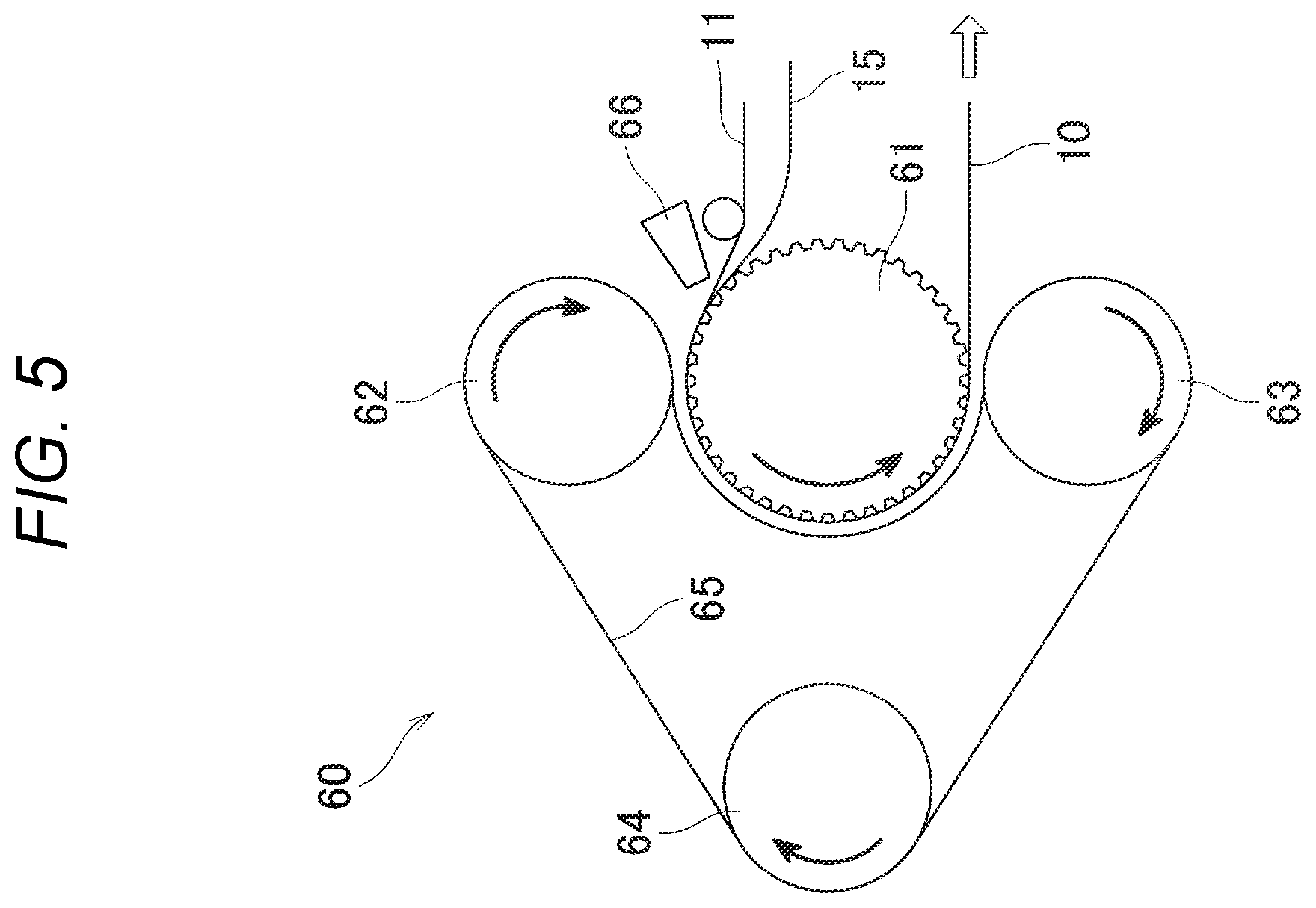 Patent US12460698 Figure 5 – Toothed belt and toothed belt transmission device