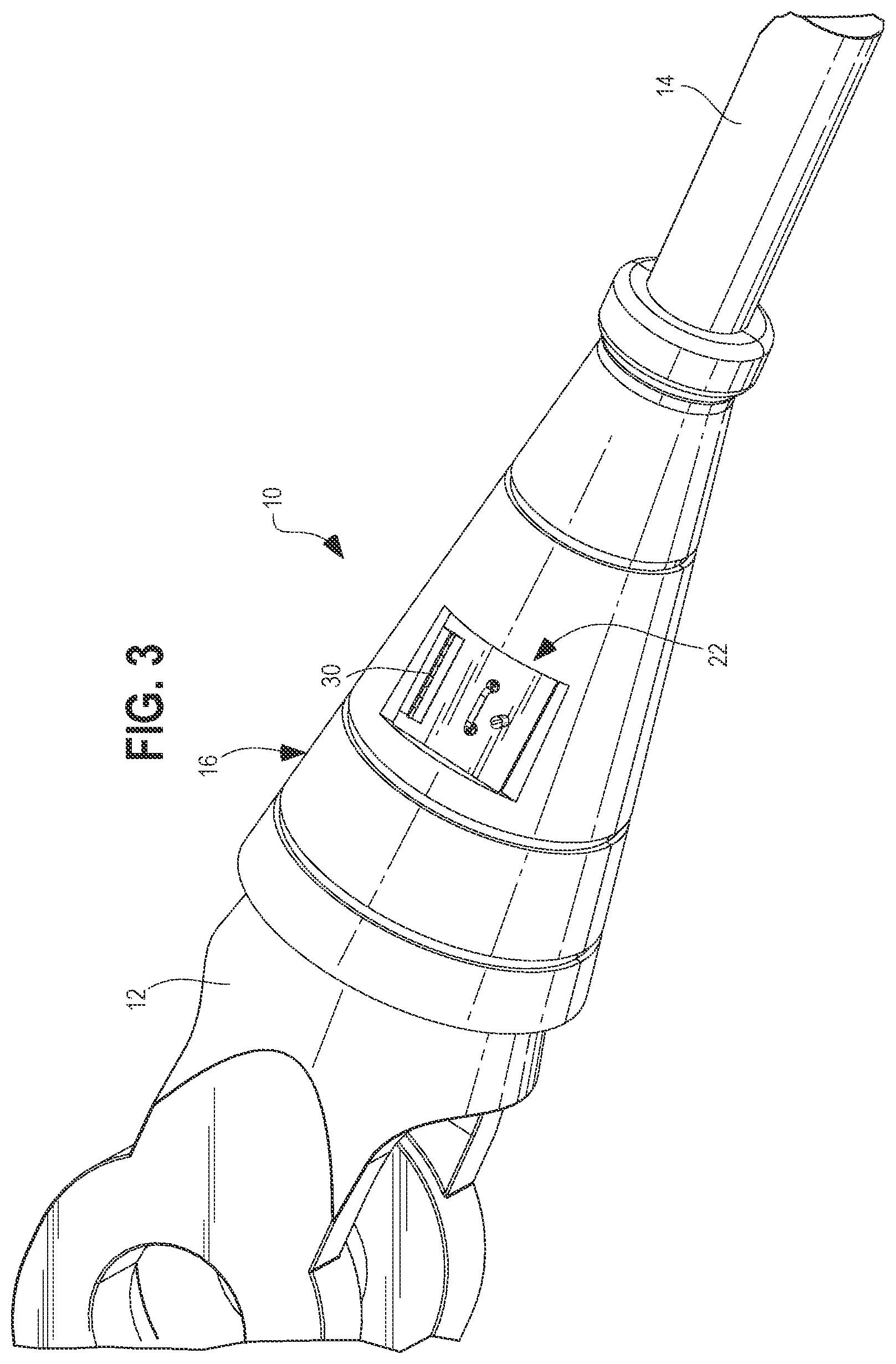 Patent US12460699 Figure 3 – Cable termination inspection cover assembly