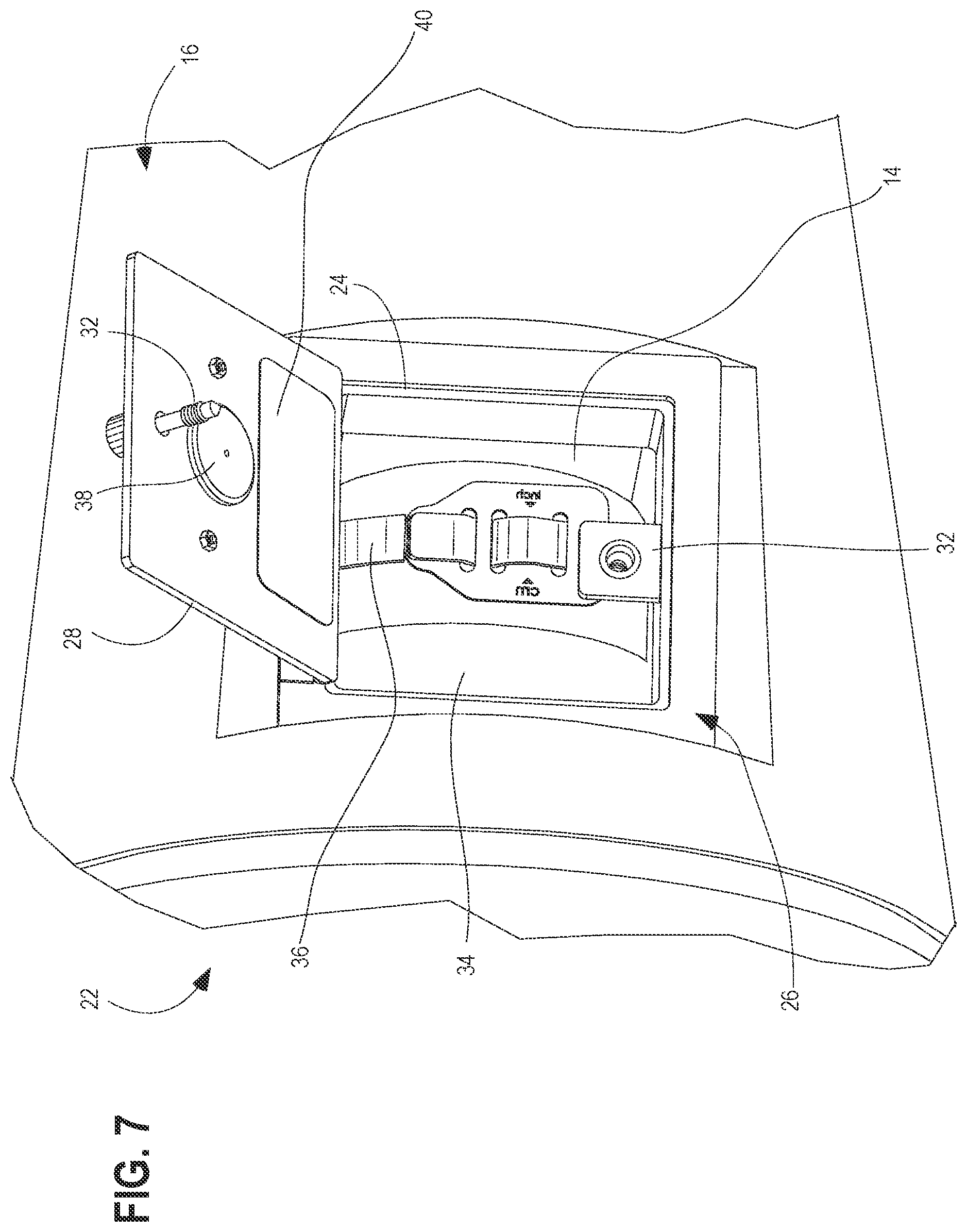 Patent US12460699 Figure 7 – Cable termination inspection cover assembly