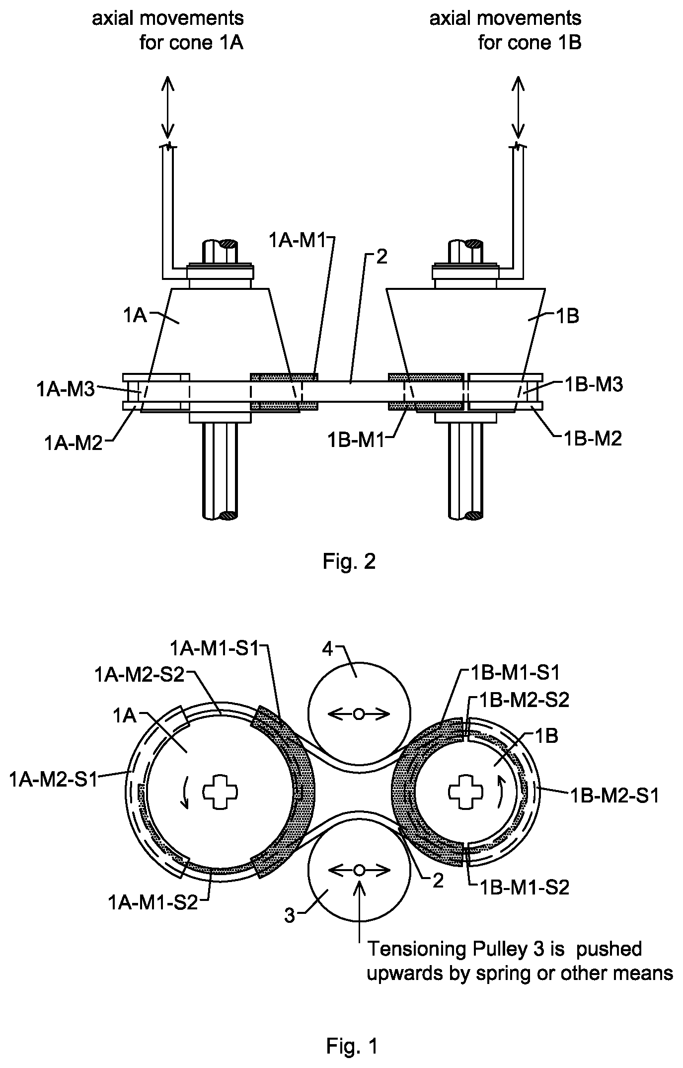 Patent US12460702 — Flexible ramp for raising a leveling extension — Figure 1