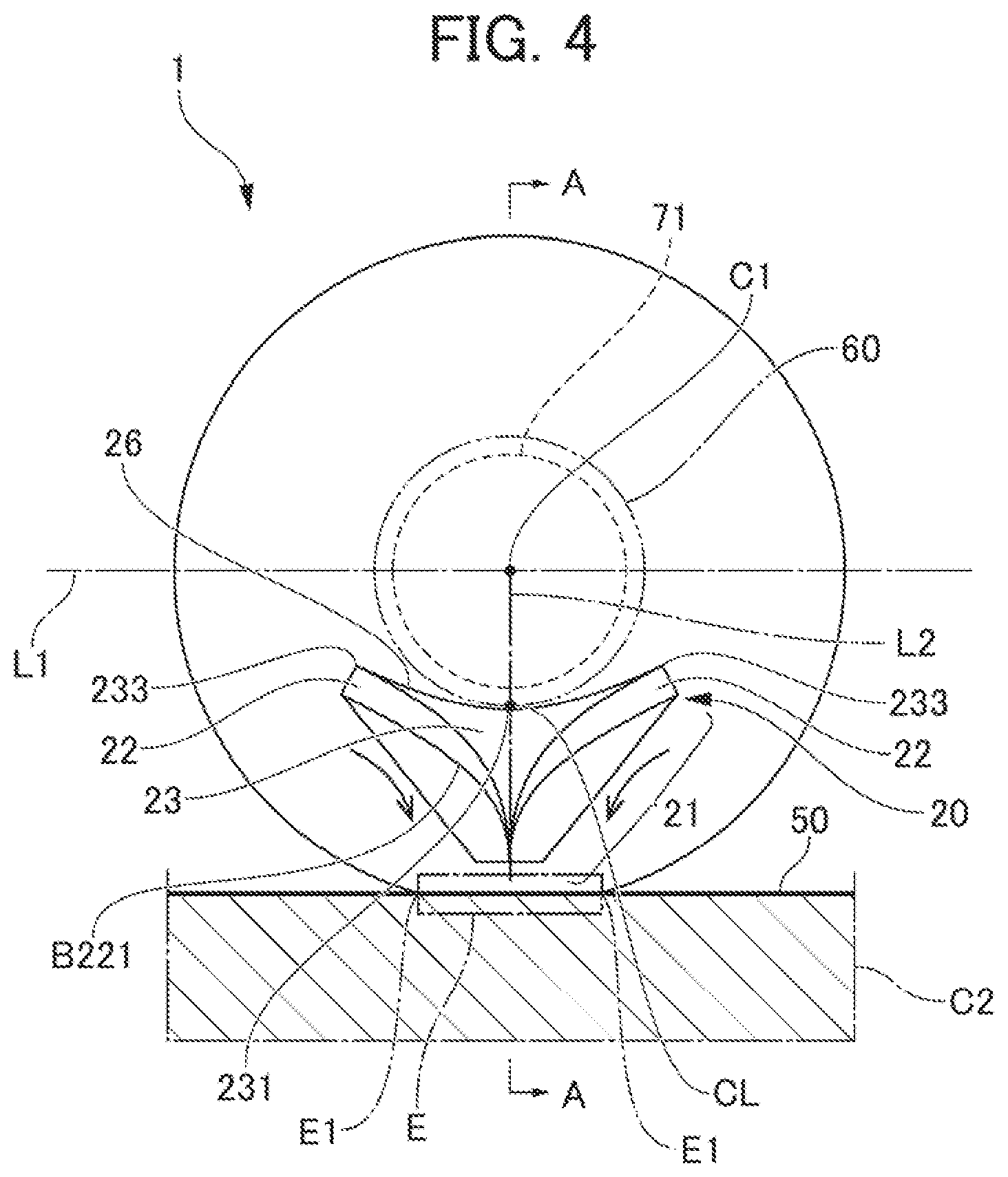 Patent US12460703 Figure 4 – Worm reducer capable of guilding lubricant to maintain function