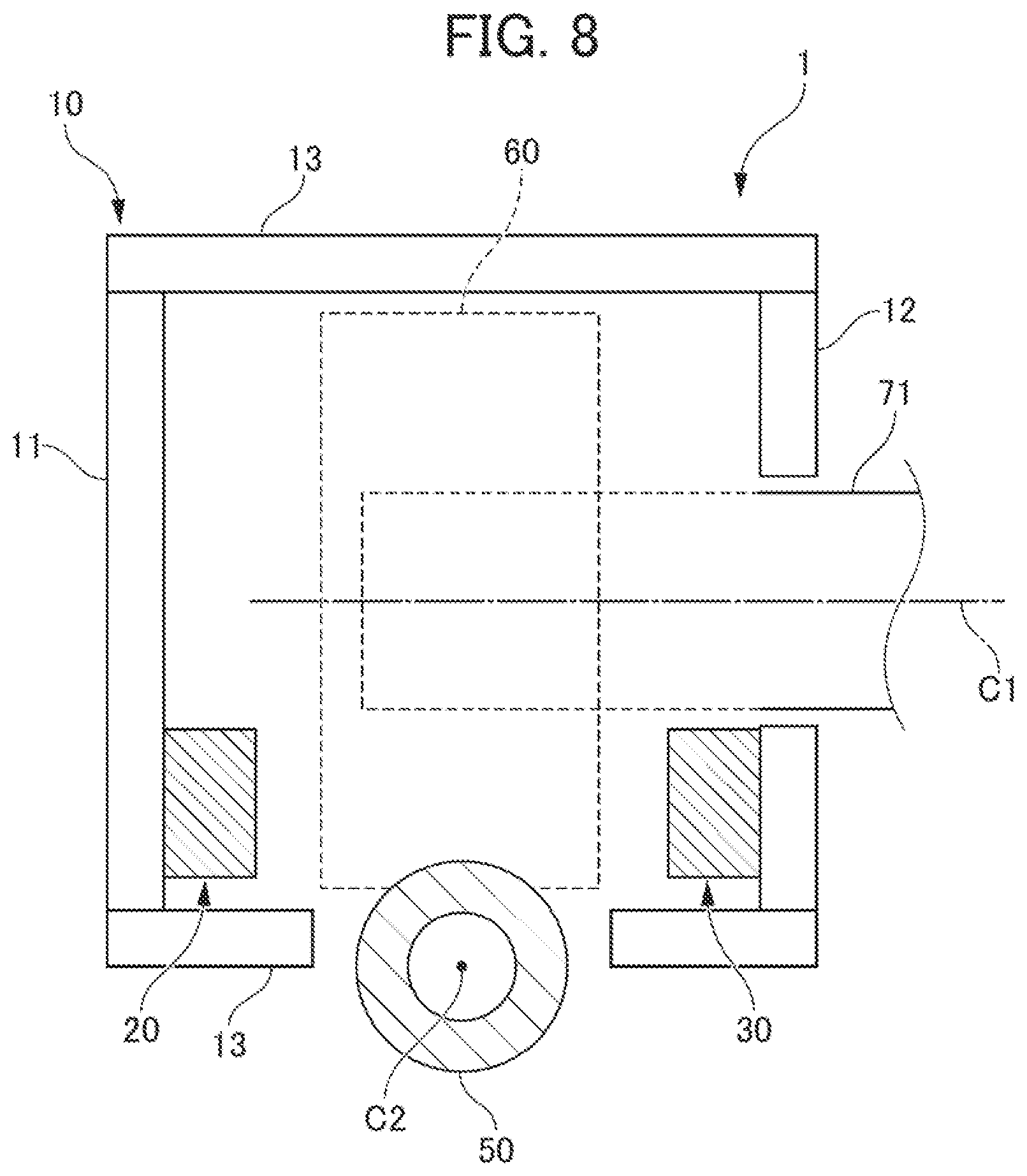 Patent US12460703 Figure 7 – Worm reducer capable of guilding lubricant to maintain function