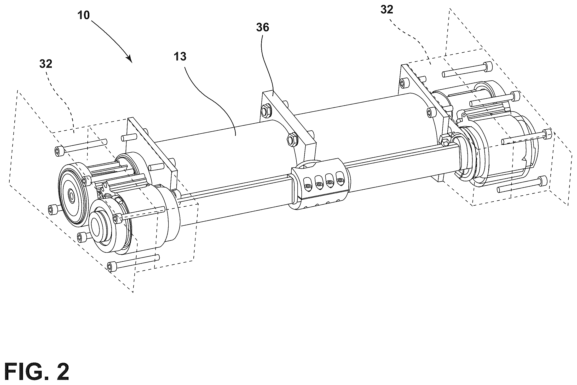 Patent US12460704 Figure 2 – Rotary actuator for flight control surface