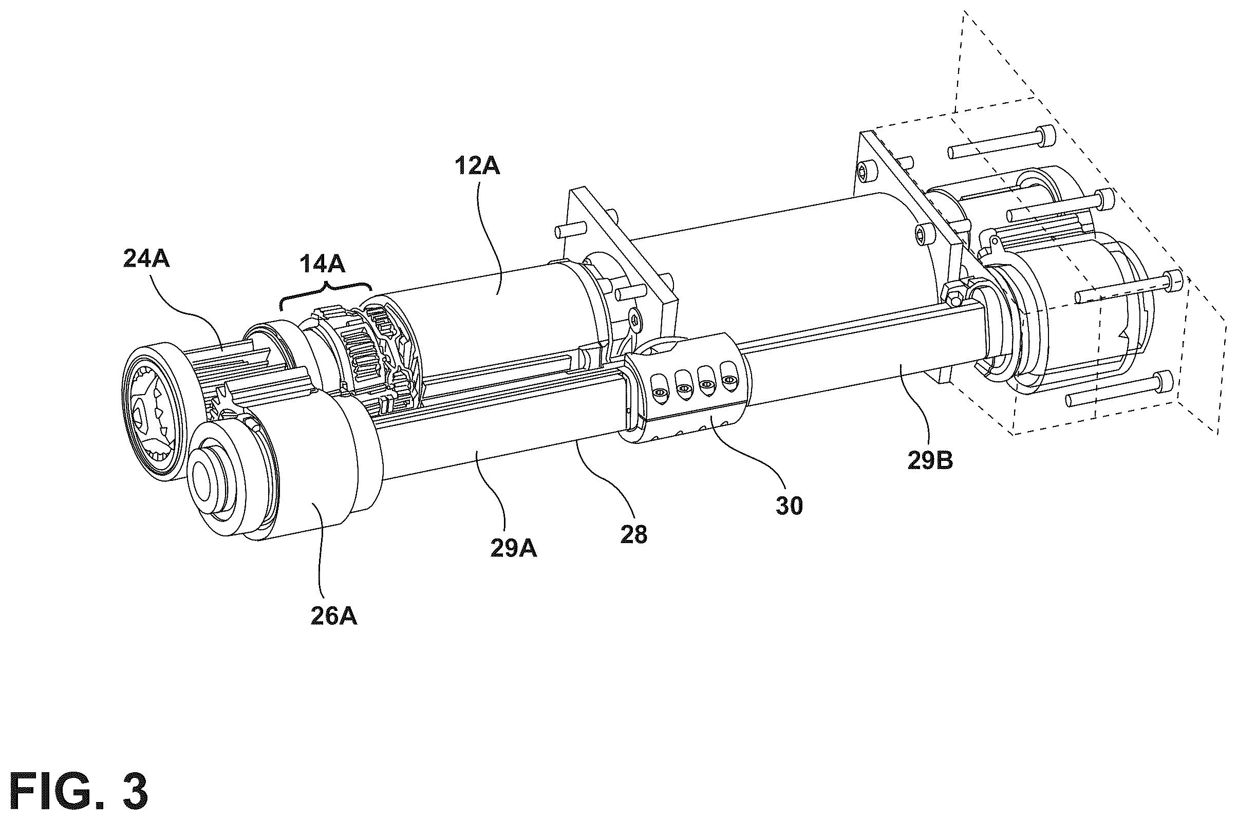 Patent US12460704 Figure 3 – Rotary actuator for flight control surface