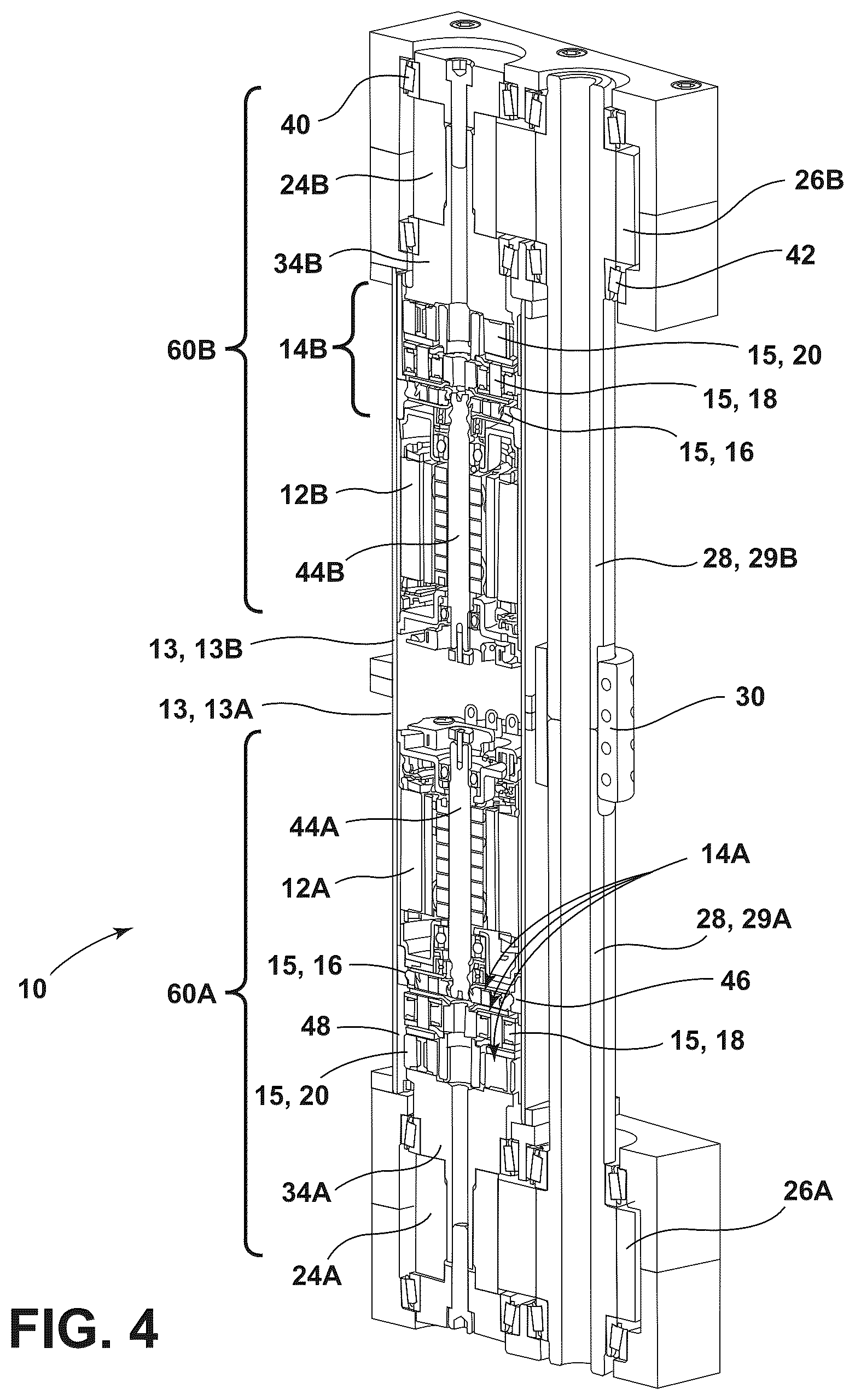 Patent US12460704 Figure 4 – Rotary actuator for flight control surface