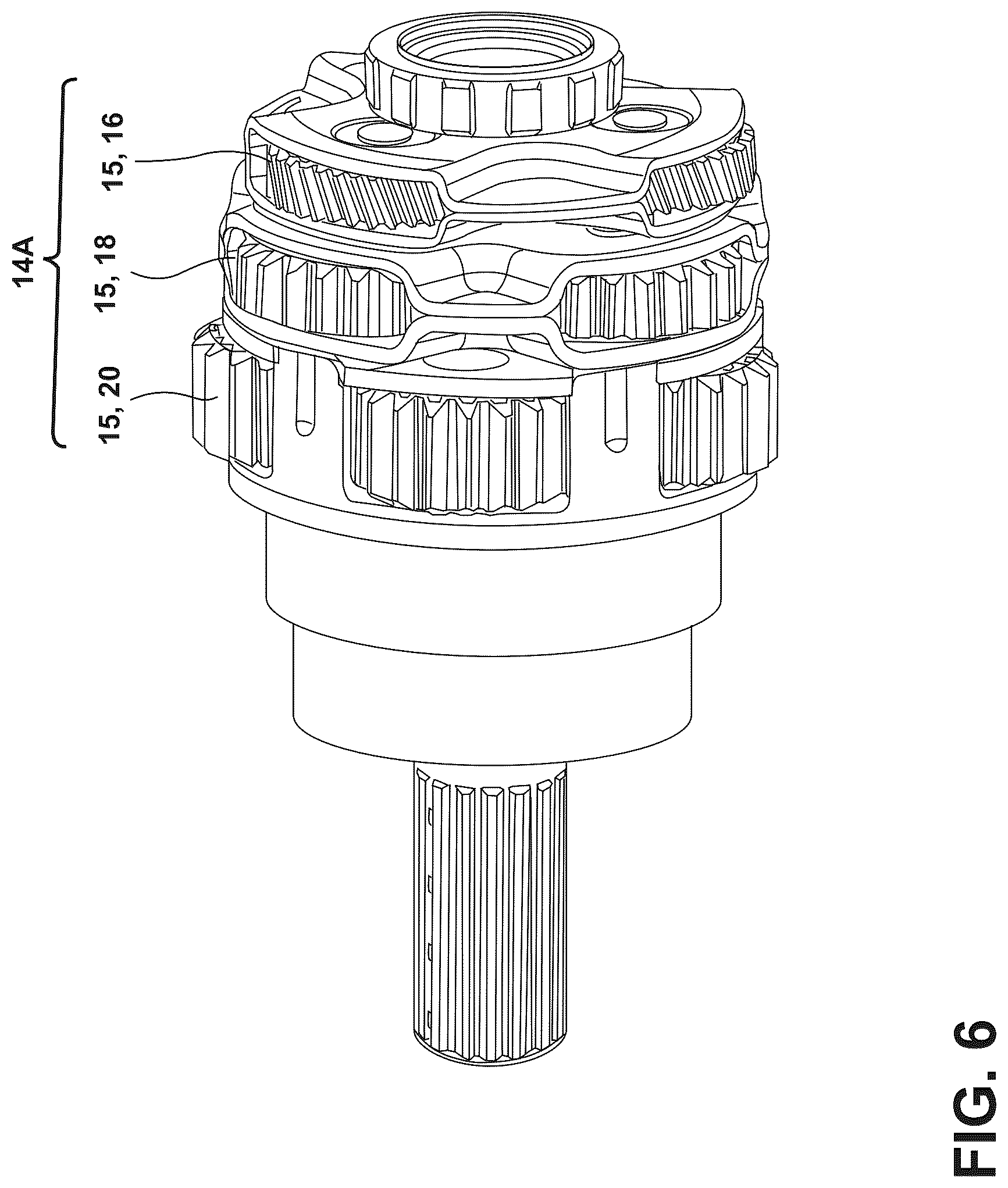 Patent US12460704 Figure 6 – Rotary actuator for flight control surface