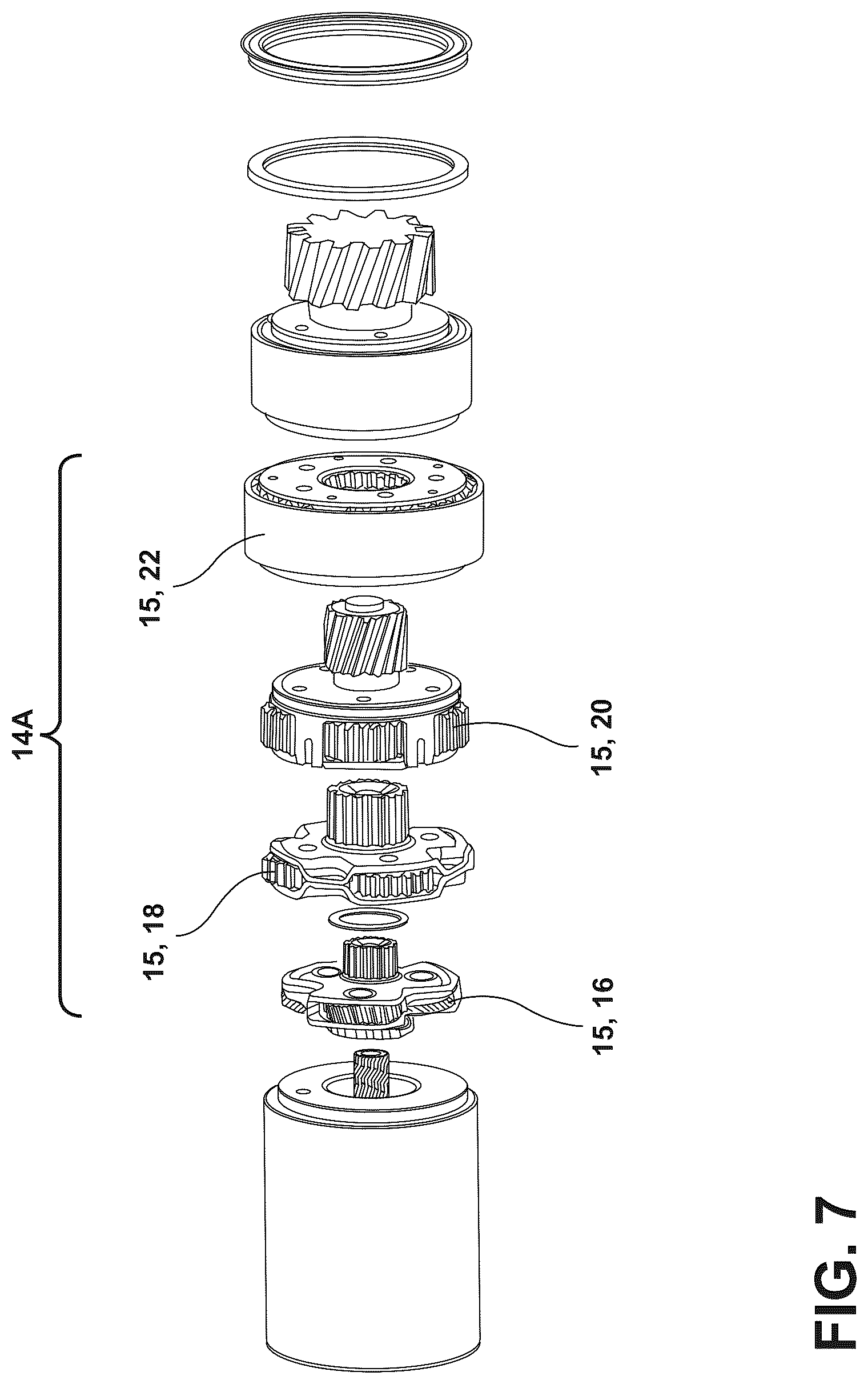Patent US12460704 Figure 7 – Rotary actuator for flight control surface