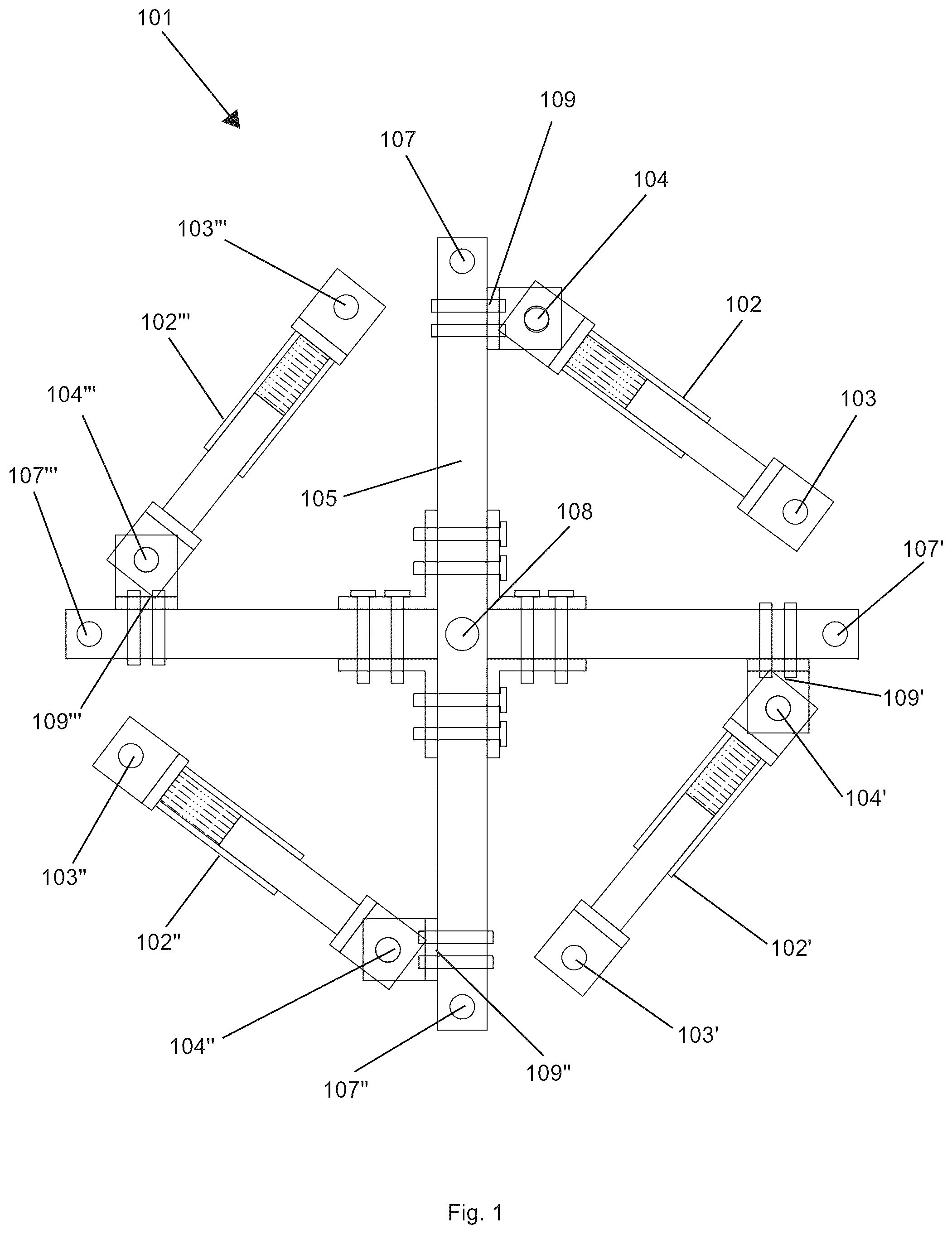 Patent US12460705 Figure 1 – Multi-directional radial clutch to store potential energy