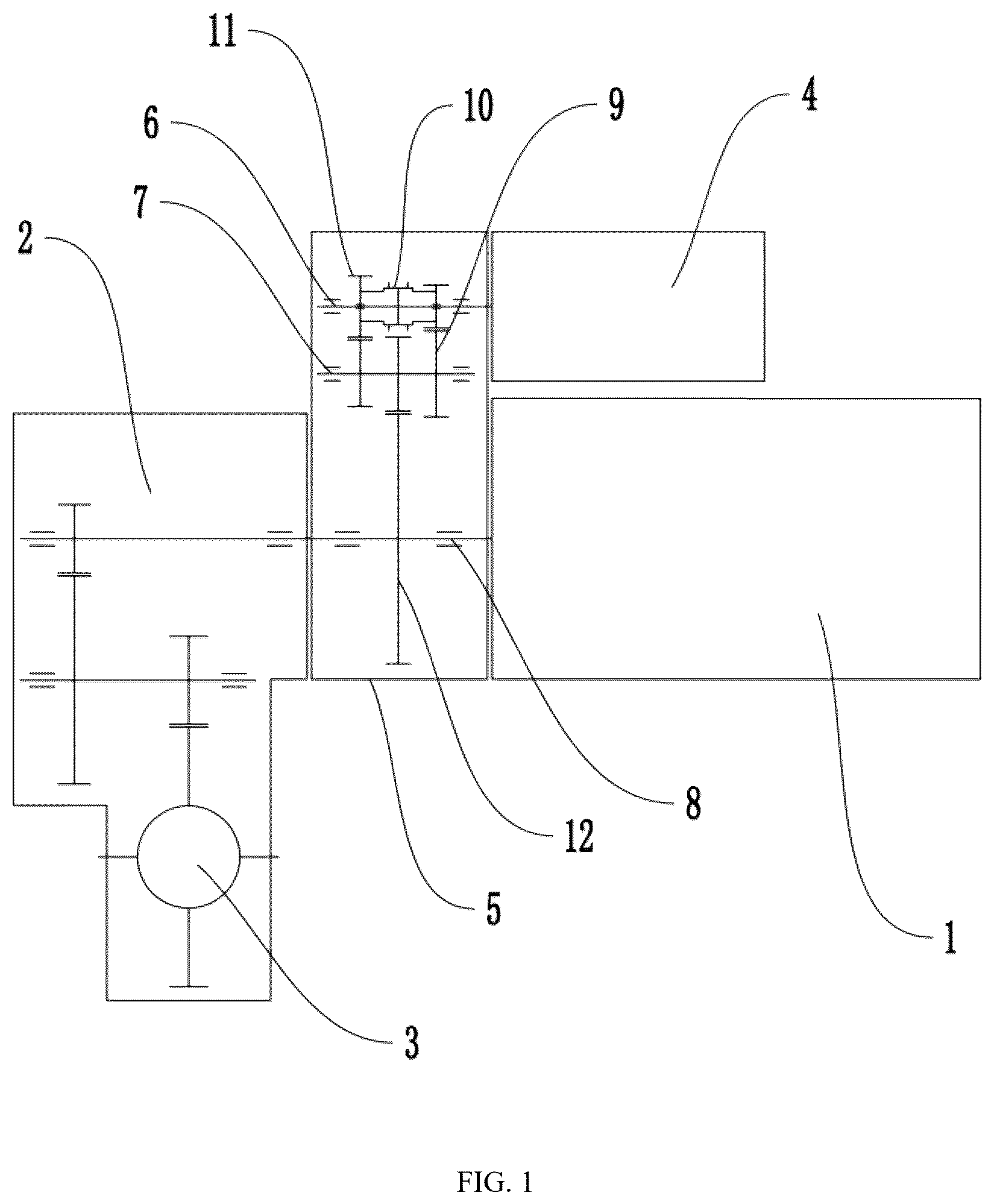 Patent US12460707 Figure 1 – Auxiliary driving mechanism of new energy vehicle