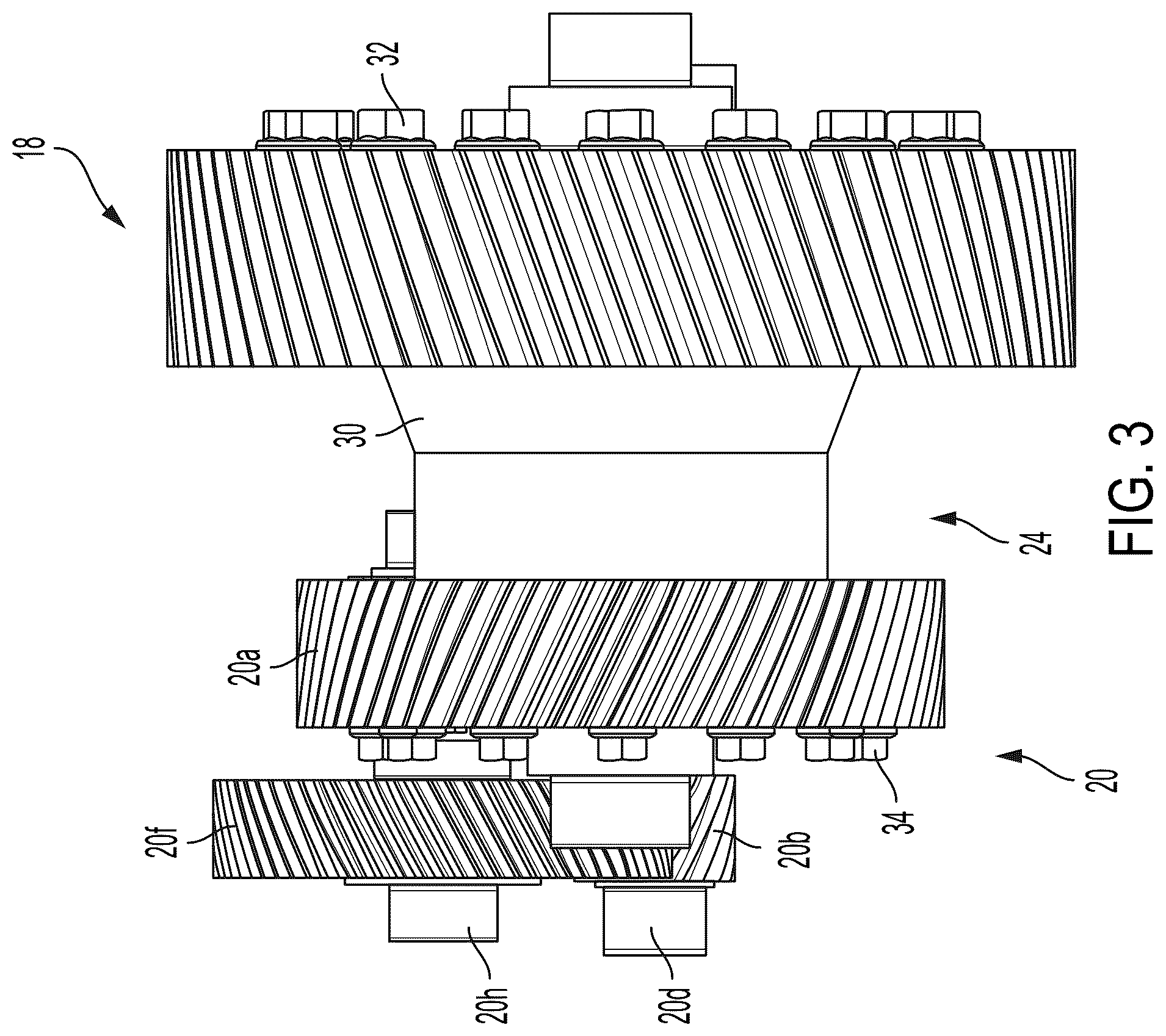 Patent US12460708 Figure 3 – Drive assembly including seamless shifting mechanism
