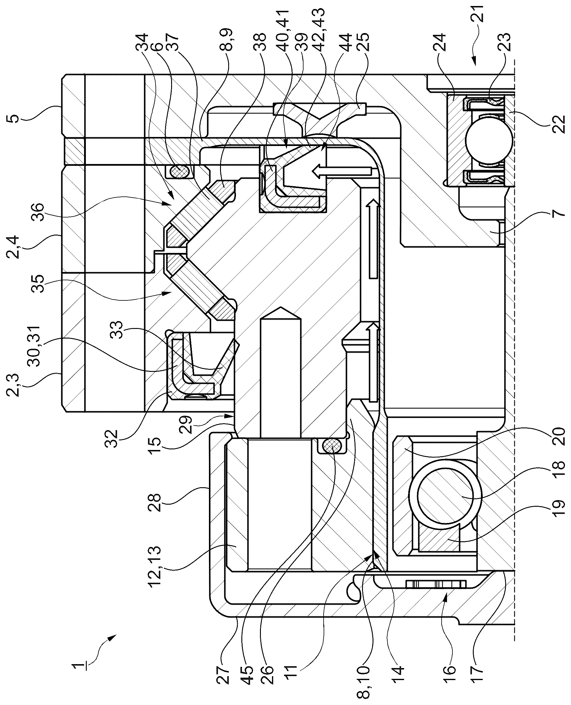 Patent US12460709 Figure 1 – Strain-wave gearing