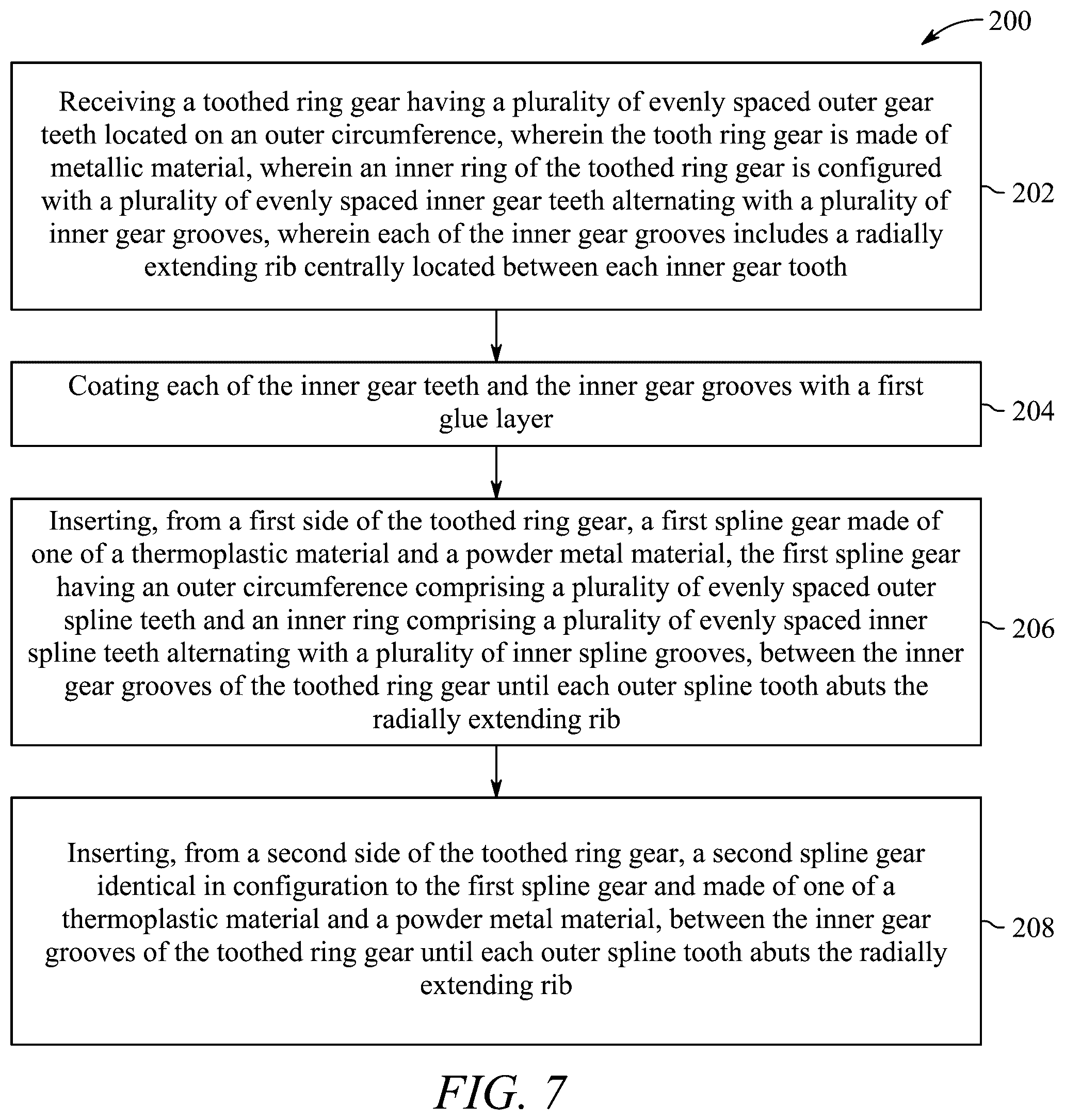 Patent US12460711 Figure 11 – Dual spline gear assembly