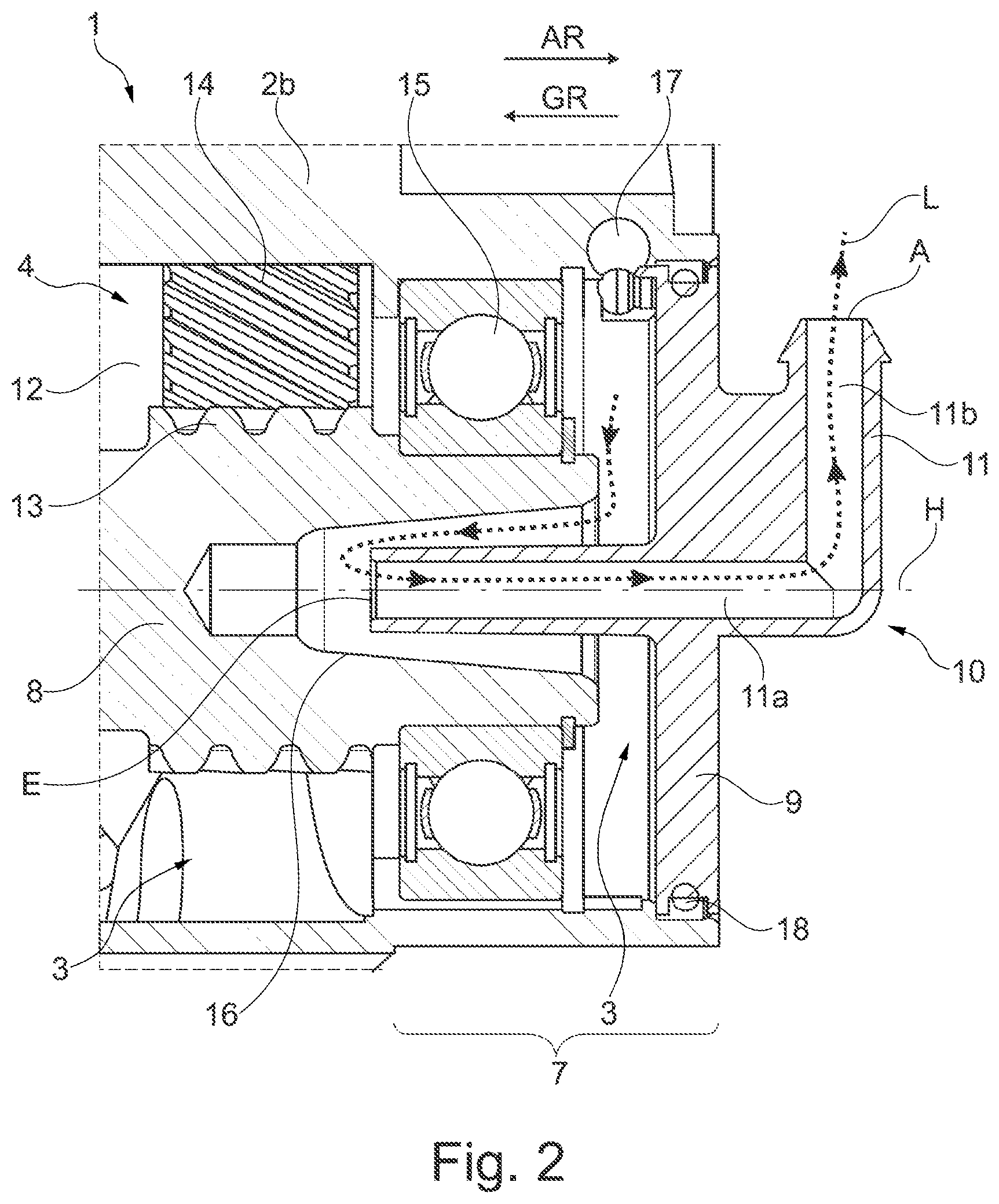 Patent US12460712 Figure 2 – Gearing unit for a drive assembly and method for mounting the gearing unit
