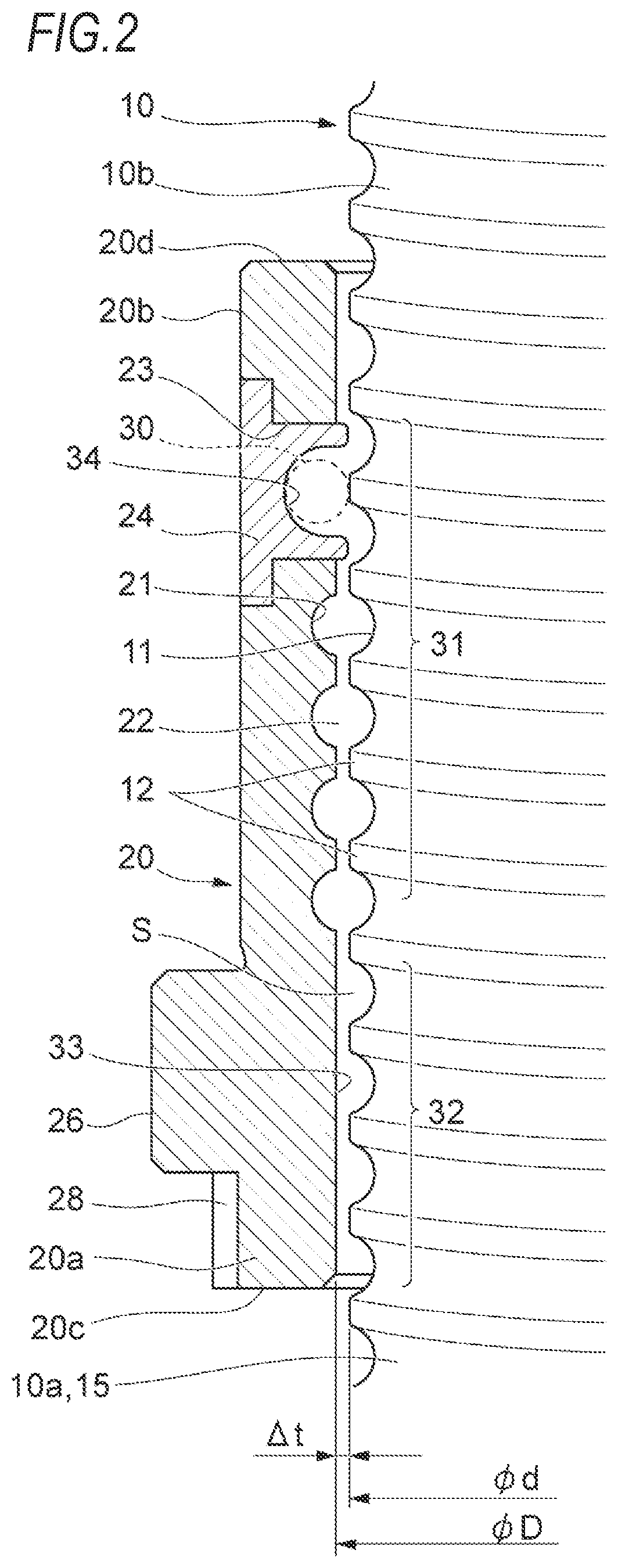 Patent US12460714 Figure 2 – Method and device for sealing grease into ball screw device, ball screw device, method for producing ball screw device, method for producing linear actuator, method for producing vehicle brake, and method for producing vehicle
