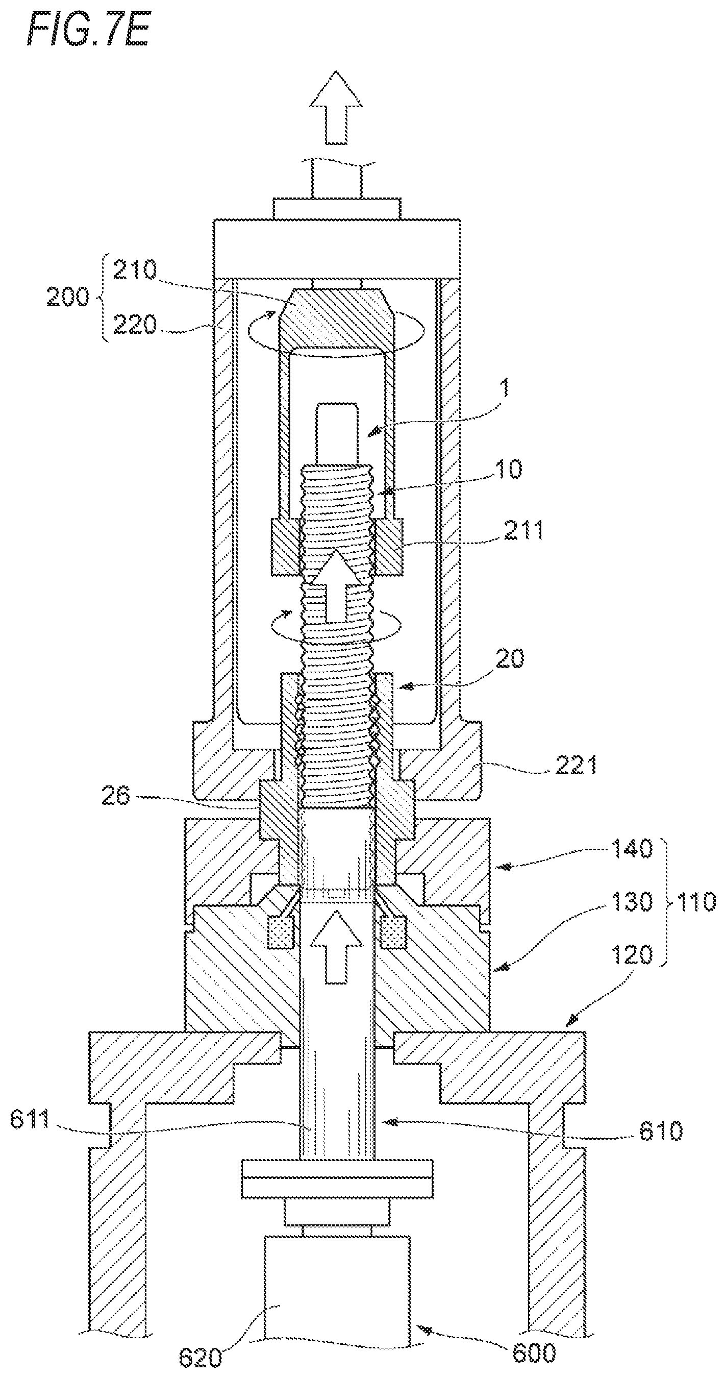 Patent US12460714 Figure 11 – Method and device for sealing grease into ball screw device, ball screw device, method for producing ball screw device, method for producing linear actuator, method for producing vehicle brake, and method for producing vehicle
