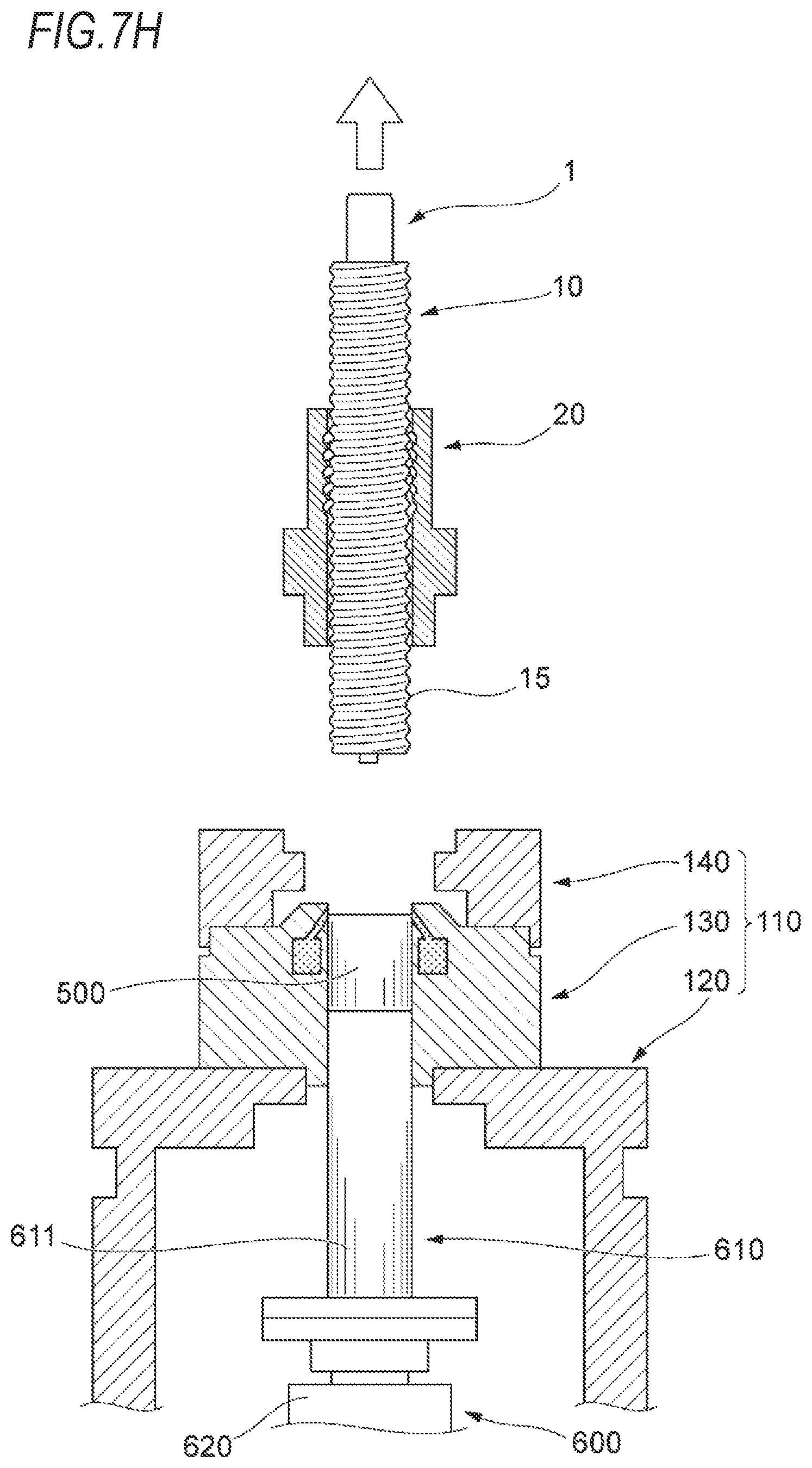 Patent US12460714 Figure 14 – Method and device for sealing grease into ball screw device, ball screw device, method for producing ball screw device, method for producing linear actuator, method for producing vehicle brake, and method for producing vehicle