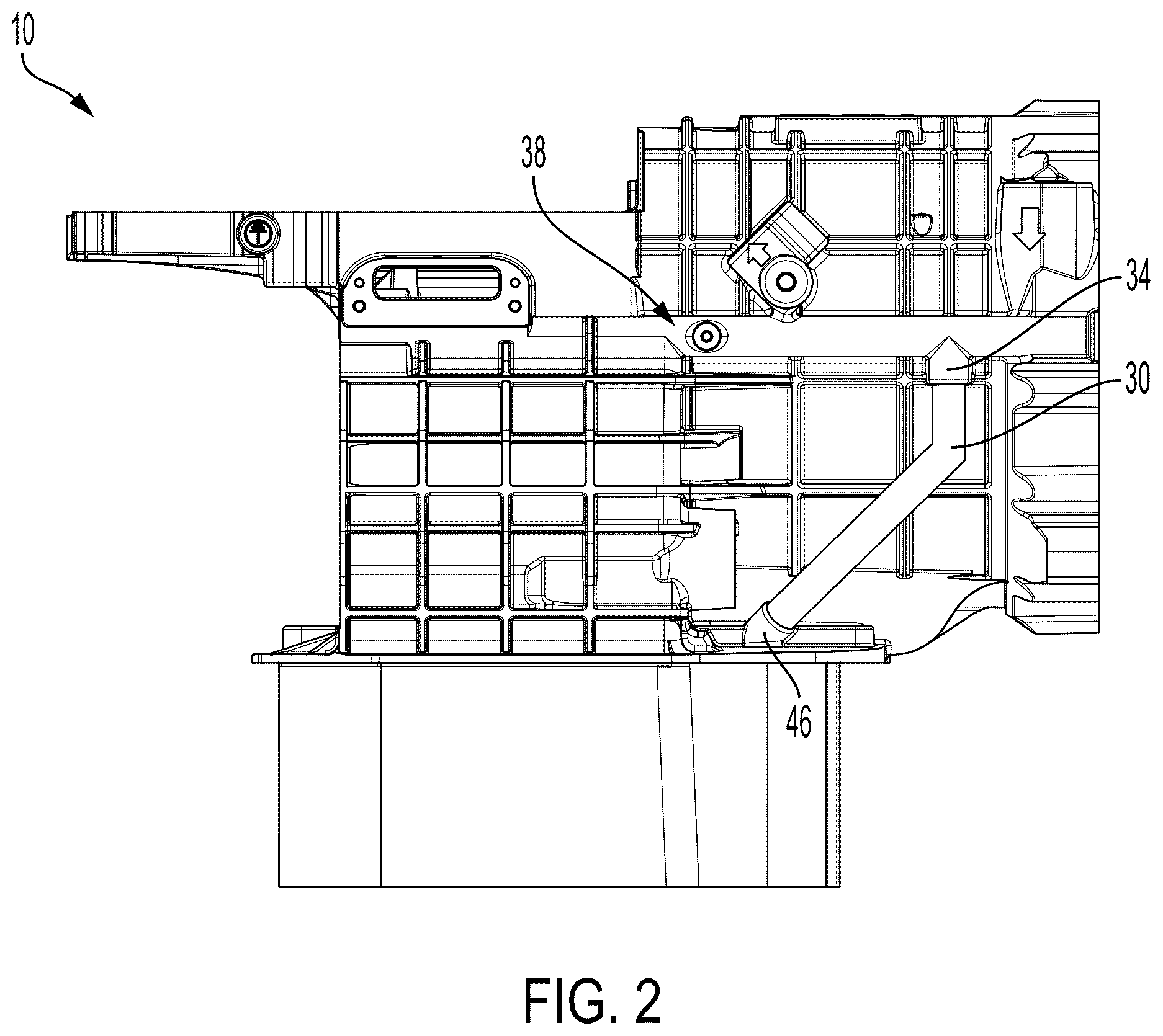 Patent US12460716 Figure 2 – Force lubricated differential for electric vehicle