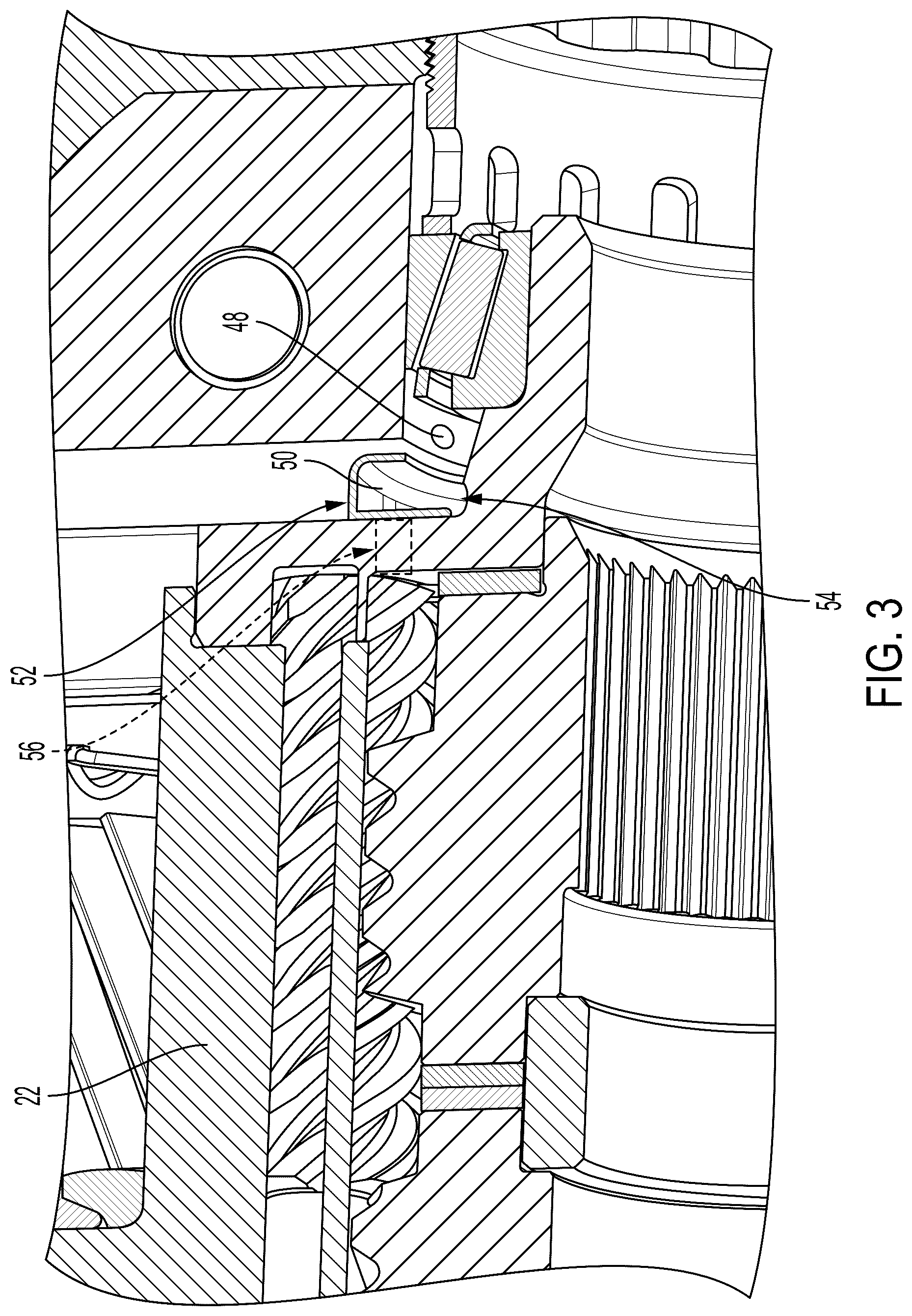Patent US12460716 Figure 3 – Force lubricated differential for electric vehicle