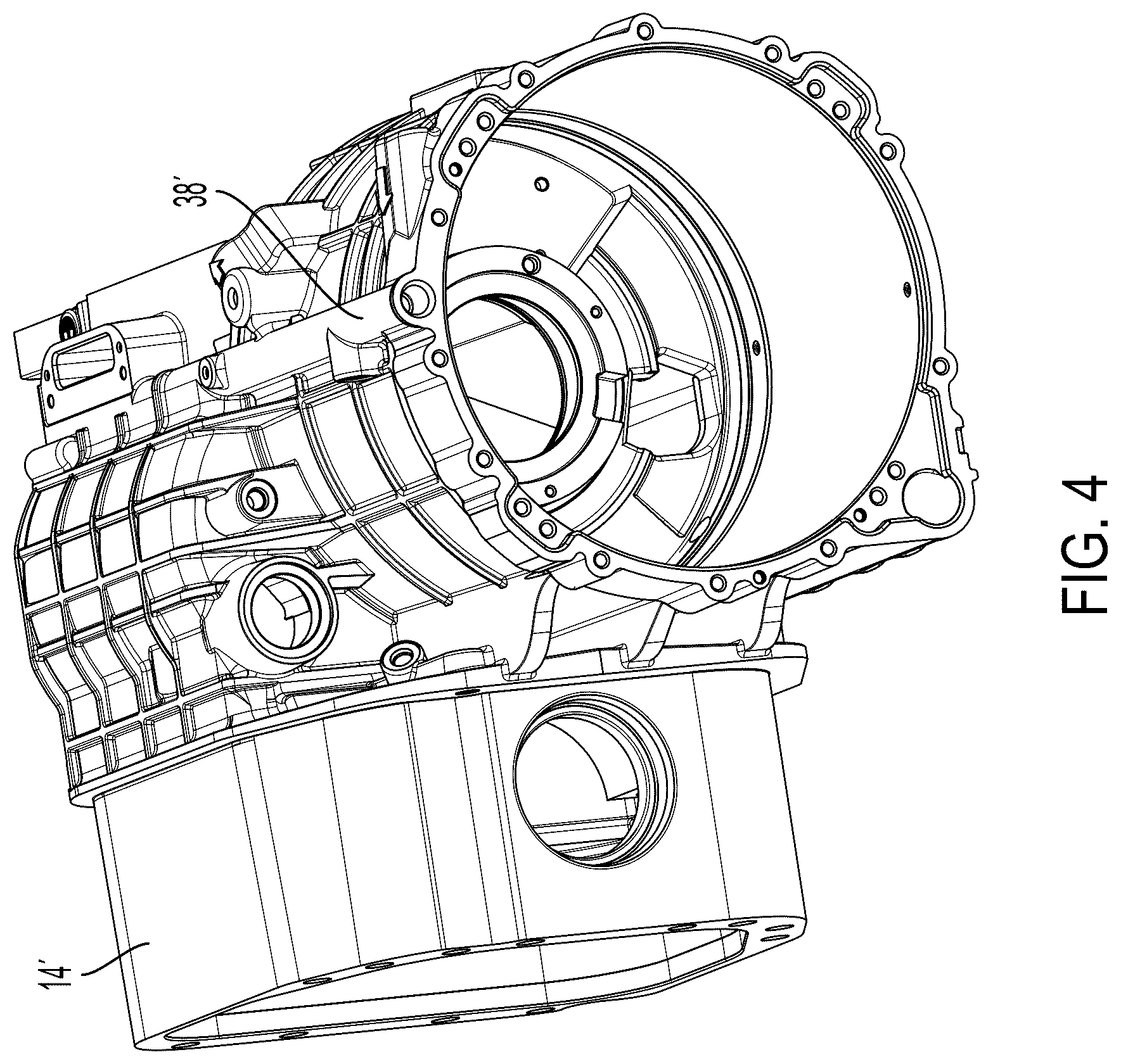 Patent US12460716 Figure 4 – Force lubricated differential for electric vehicle