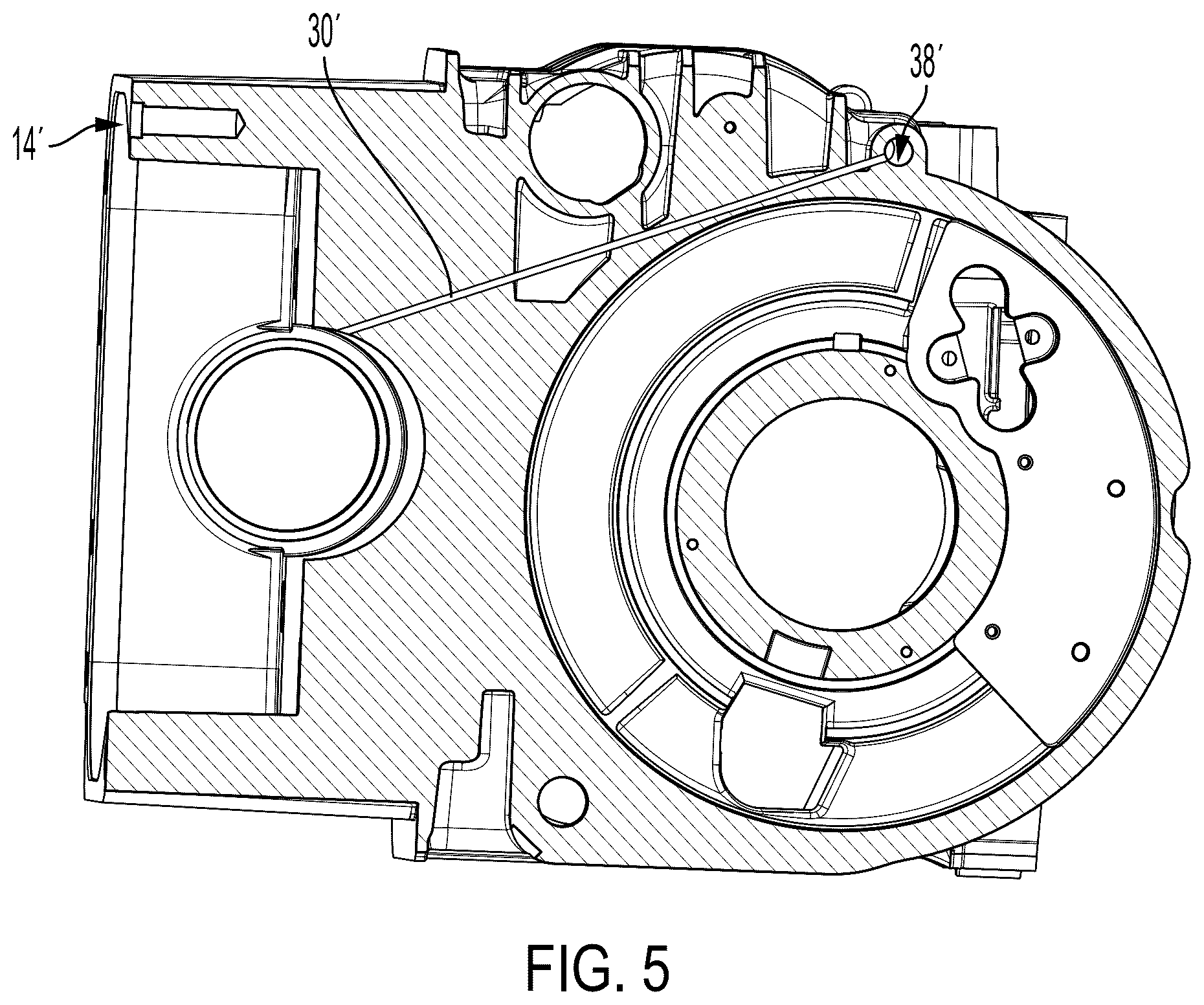 Patent US12460716 Figure 5 – Force lubricated differential for electric vehicle