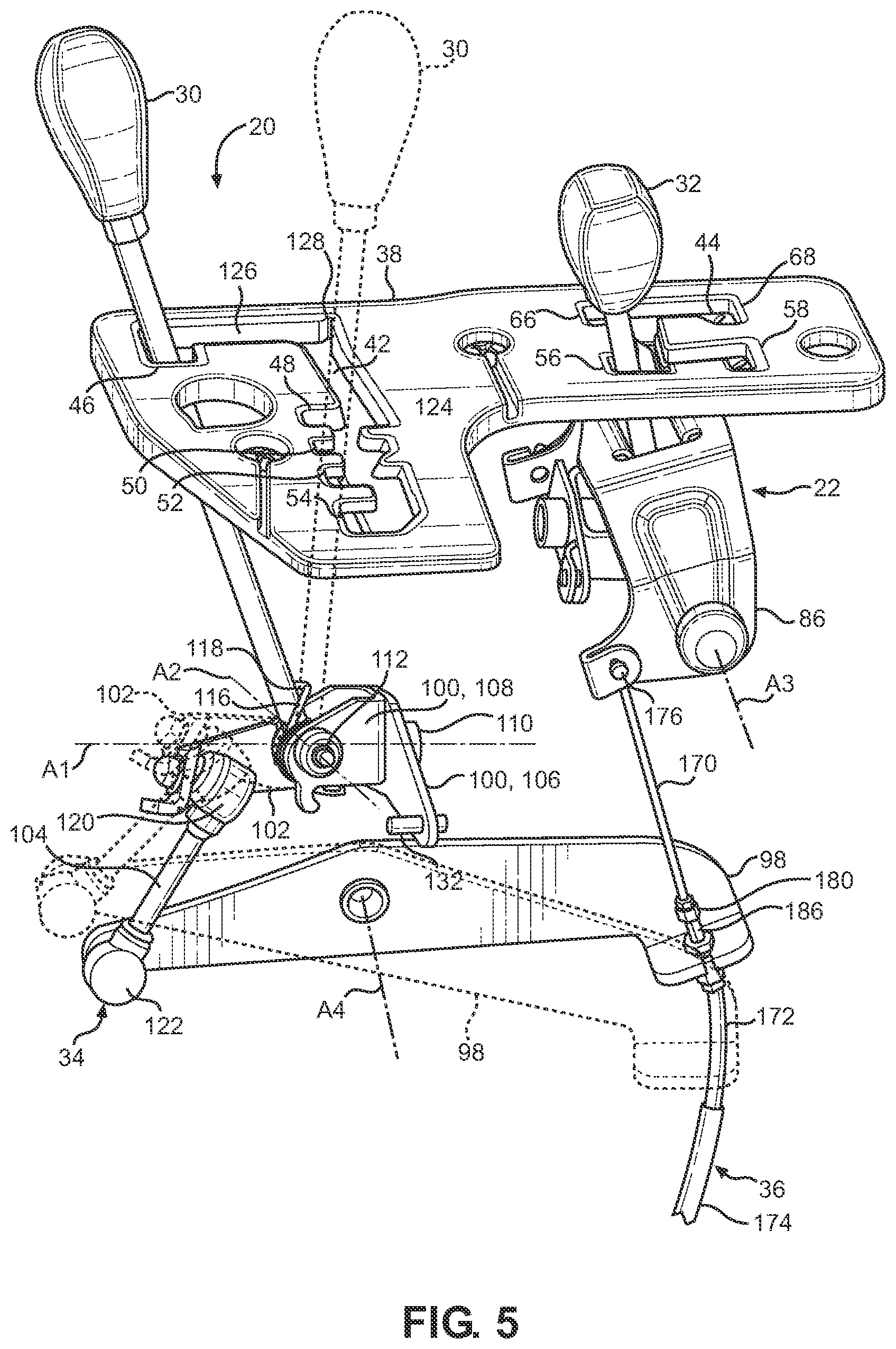 Patent US12460717 Figure 4 – Reaction cable differential interlock system and off-road vehicle including same