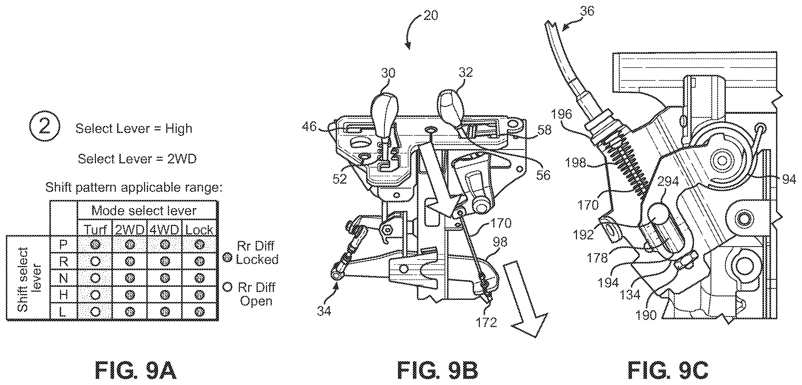 Patent US12460717 Figure 7 – Reaction cable differential interlock system and off-road vehicle including same