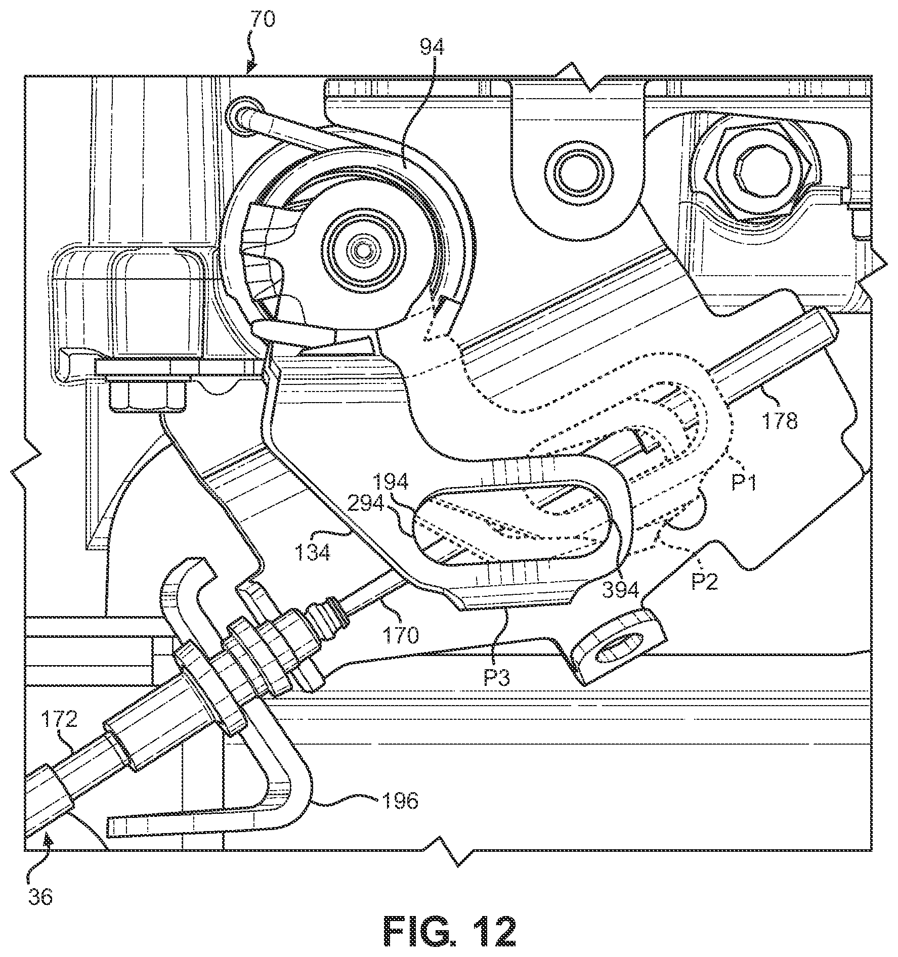 Patent US12460717 Figure 10 – Reaction cable differential interlock system and off-road vehicle including same