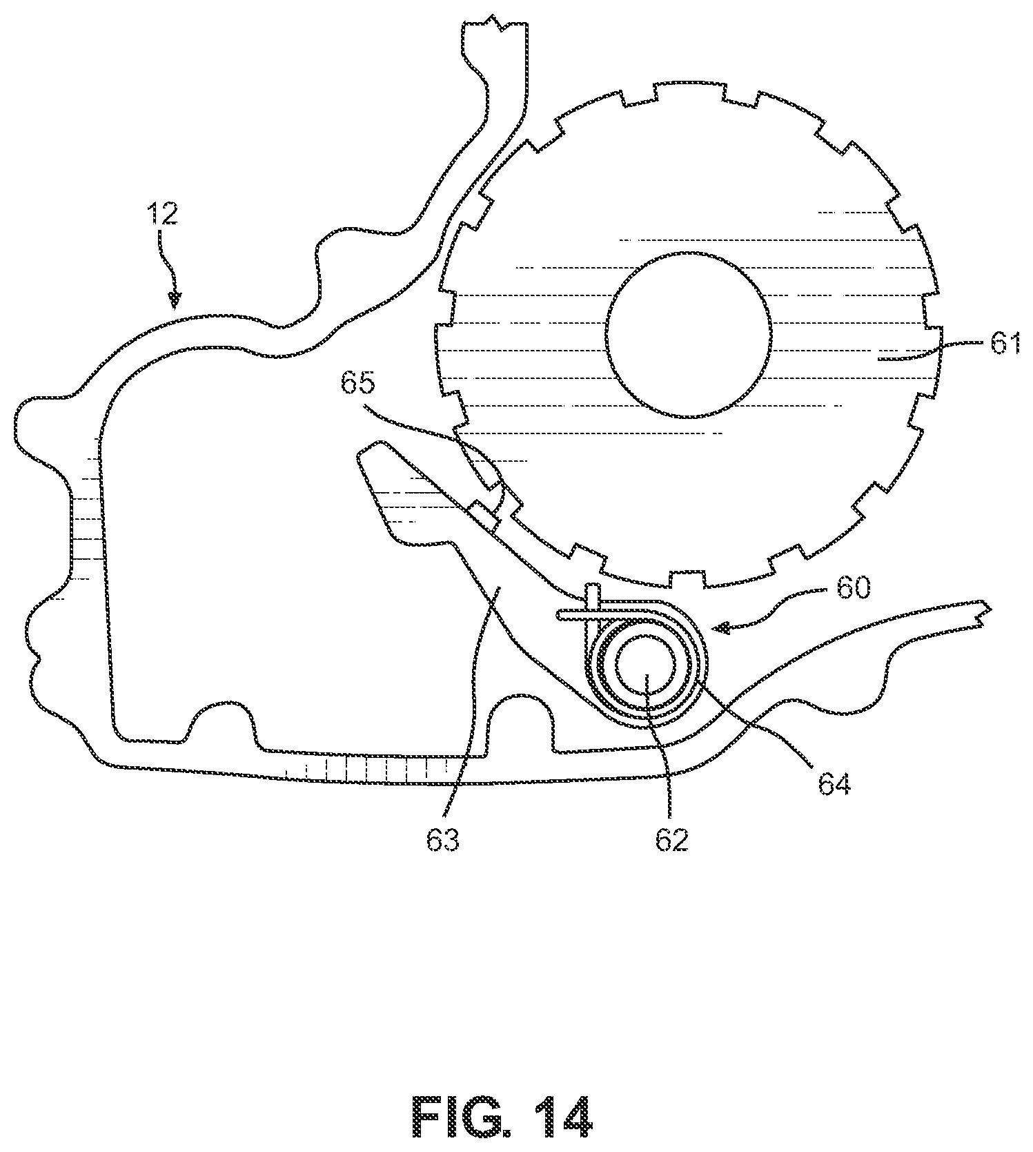 Patent US12460717 Figure 12 – Reaction cable differential interlock system and off-road vehicle including same