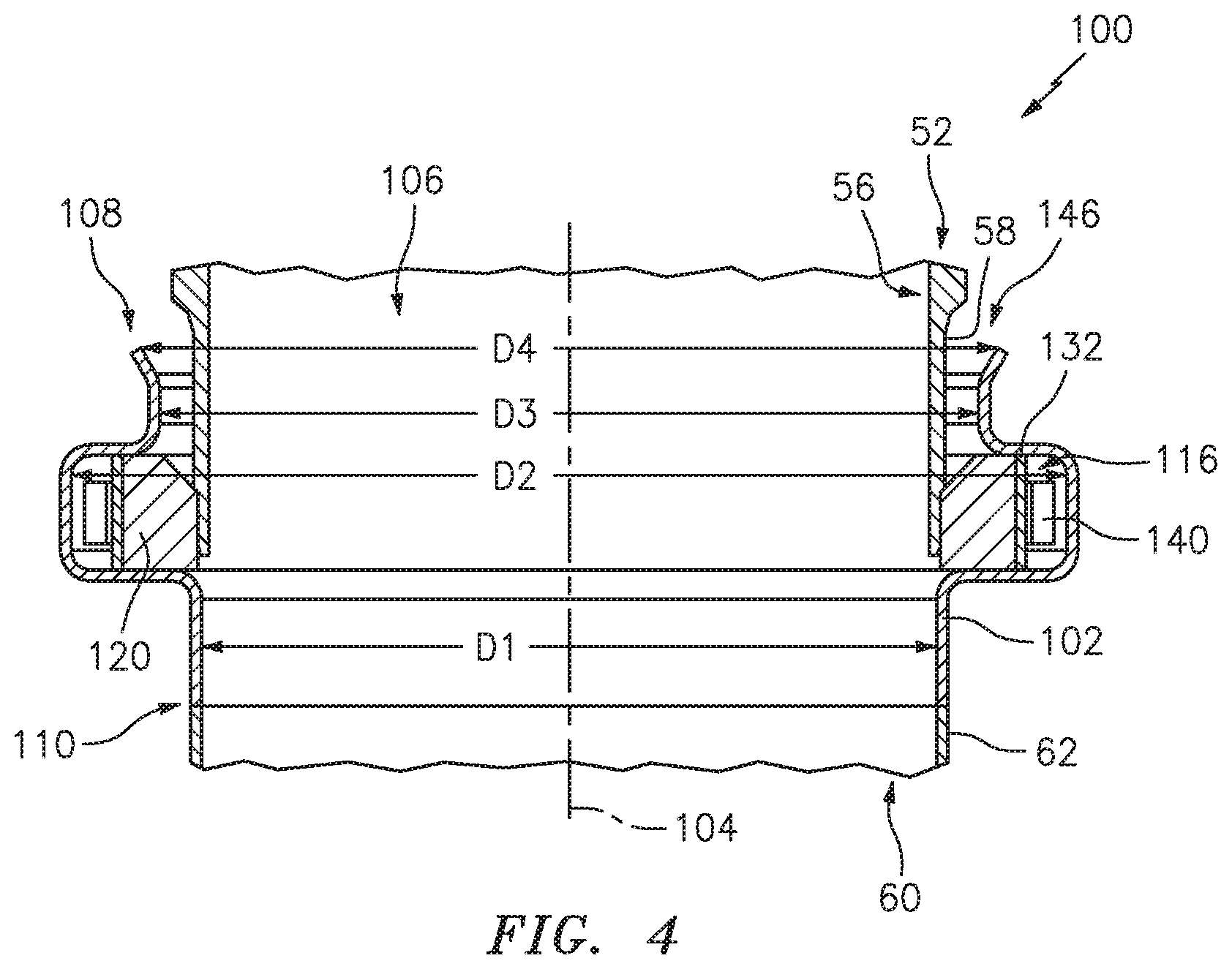 Patent US12460727 Figure 5 – Self-centering seal and method of using same