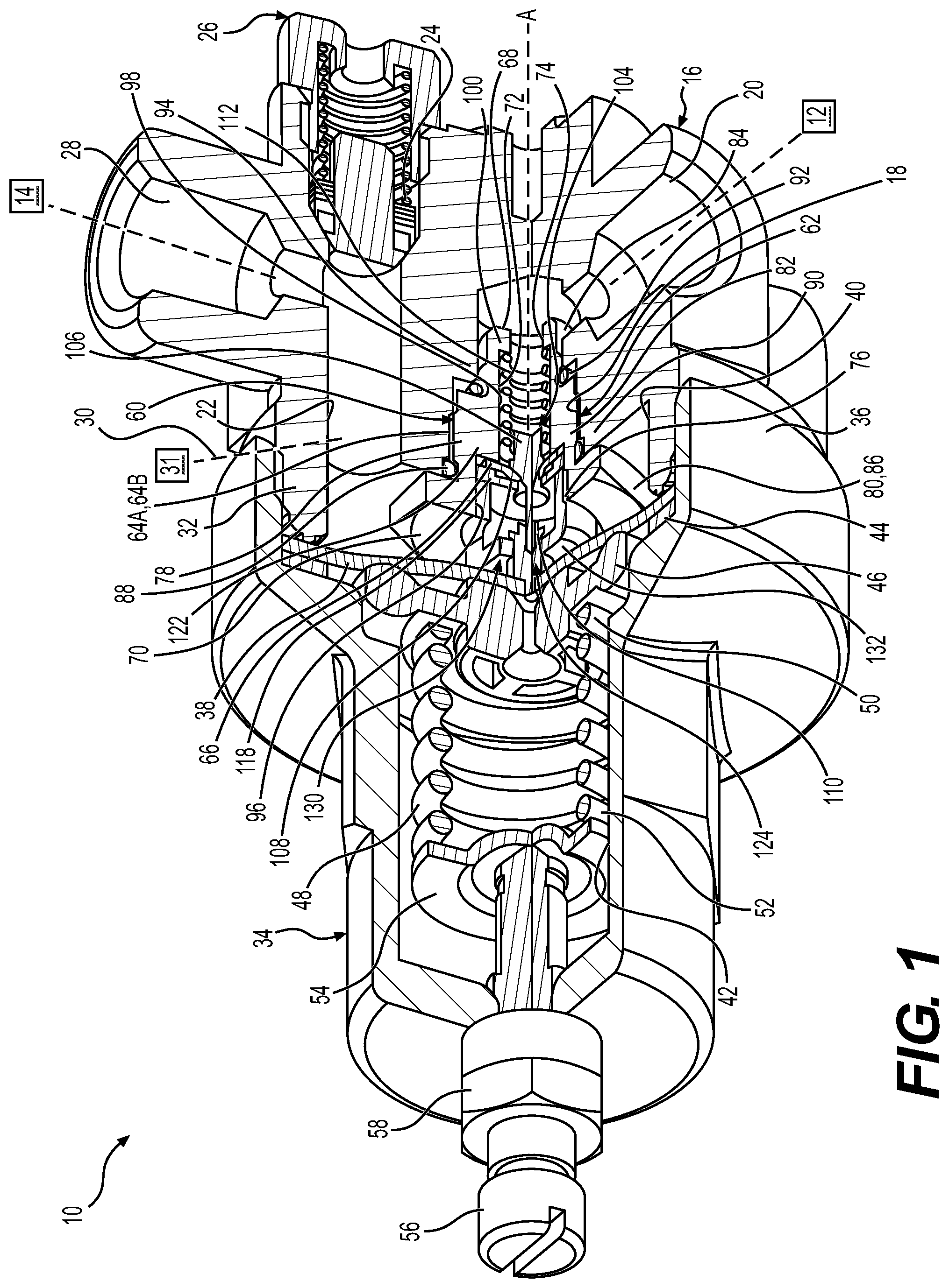 Patent US12460729 Figure 1 – Pressure regulating valve