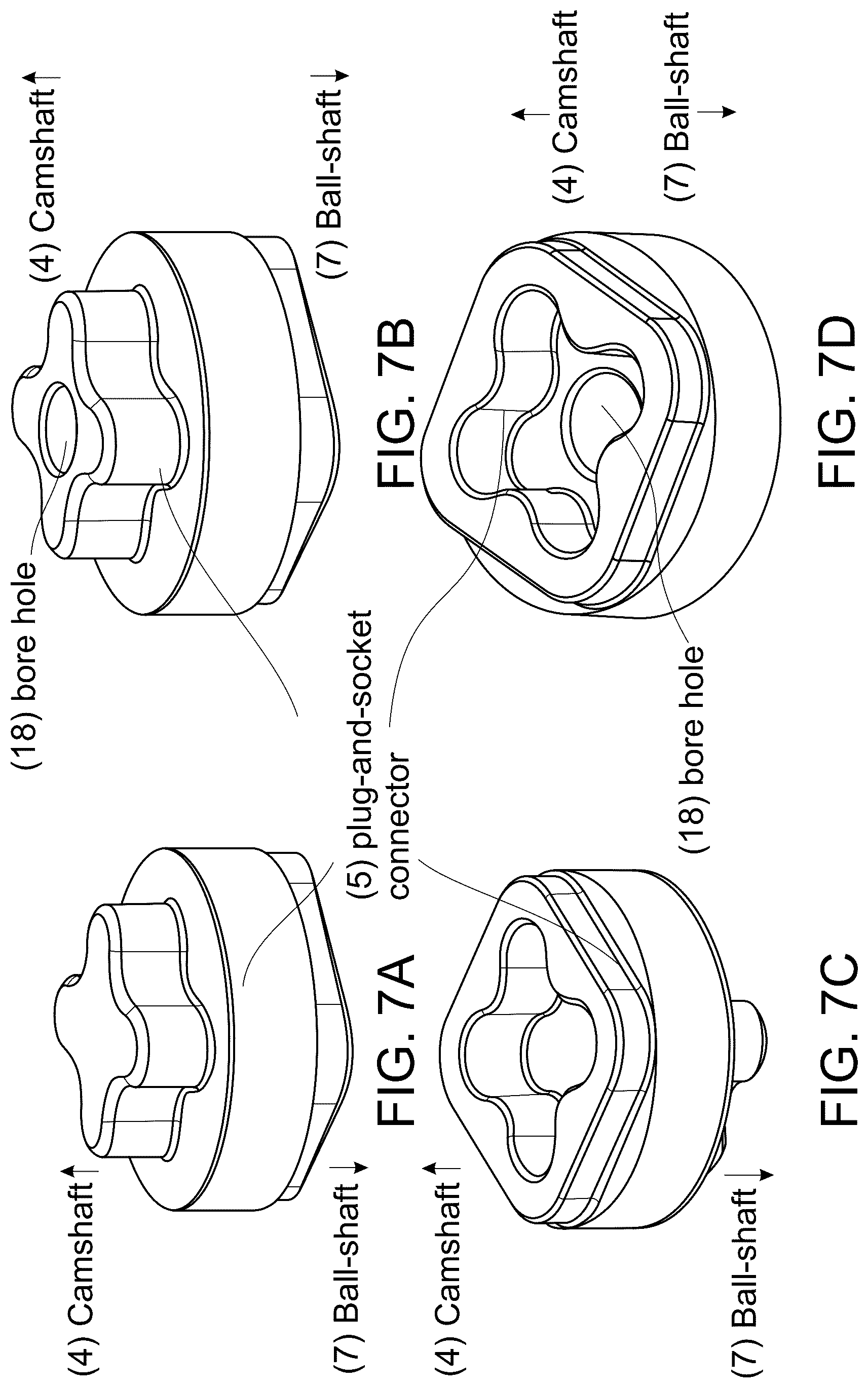 Patent US12460730 Figure 7 – Compliant joint drive assembly