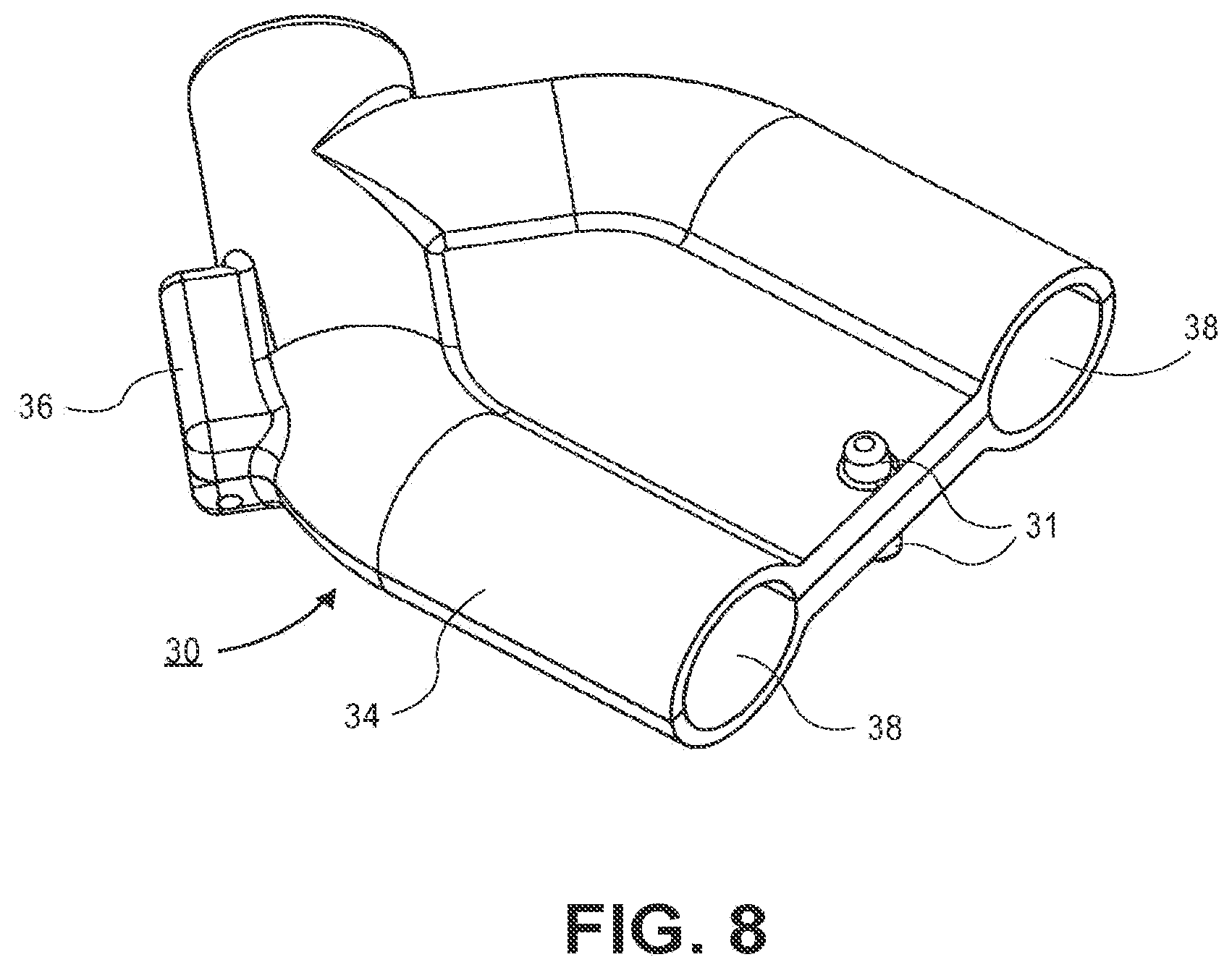 Patent US12460731 Figure 13 – Valve assembly with directional flow path