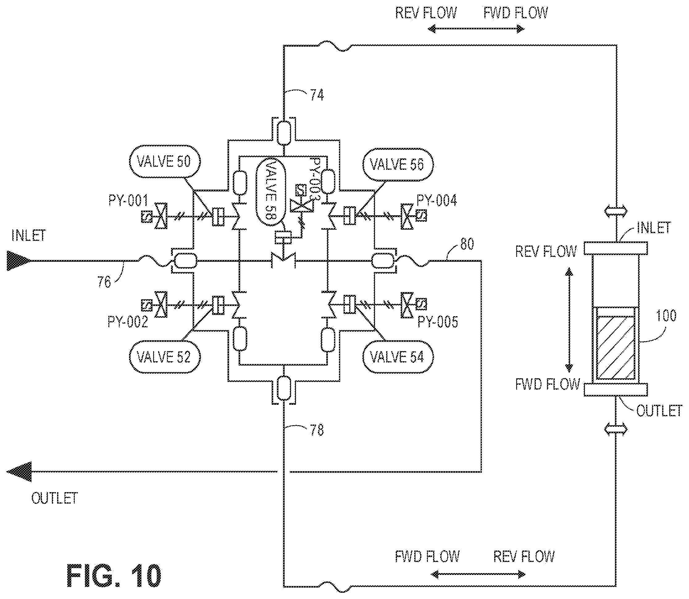 Patent US12460731 Figure 15 – Valve assembly with directional flow path