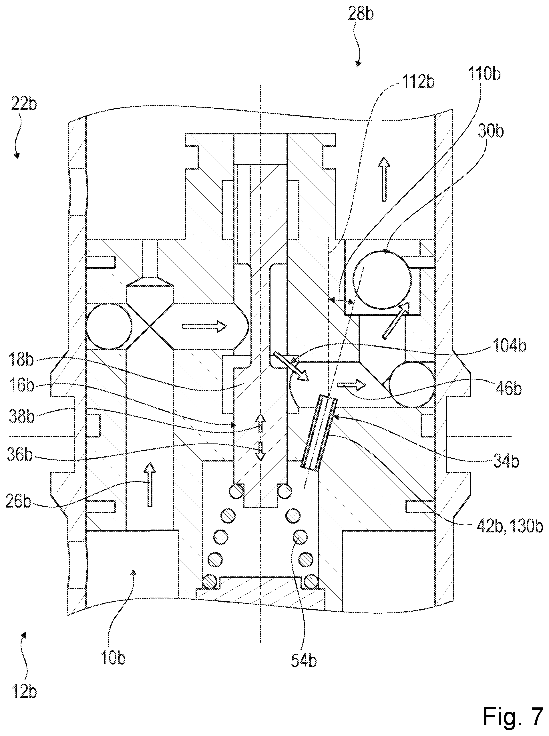 Patent US12460732 Figure 6 – Variable flow check valve device, suspension valve, vehicle suspension system and method