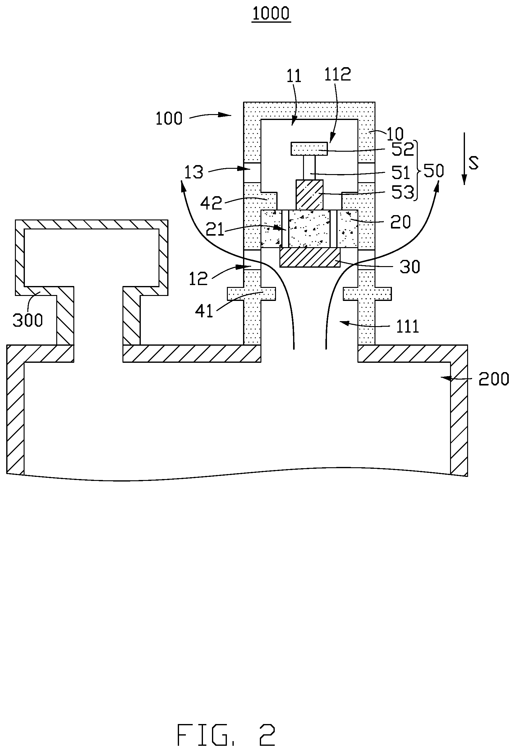 Patent US12460734 Figure 2 – Pressure protection device and immersion cooling device