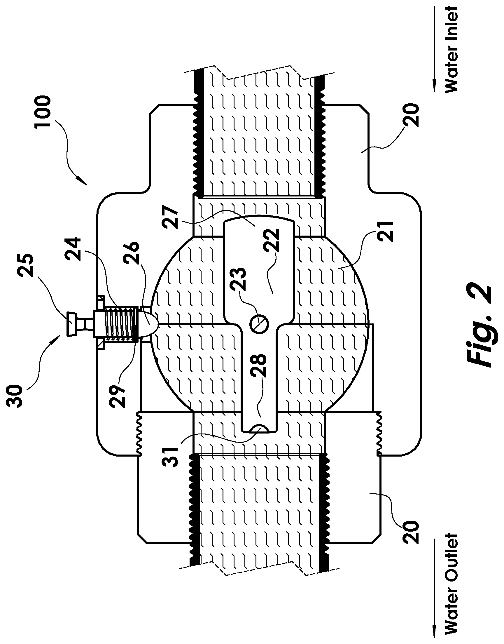 Patent US12460740 Figure 2 – Blocking valve