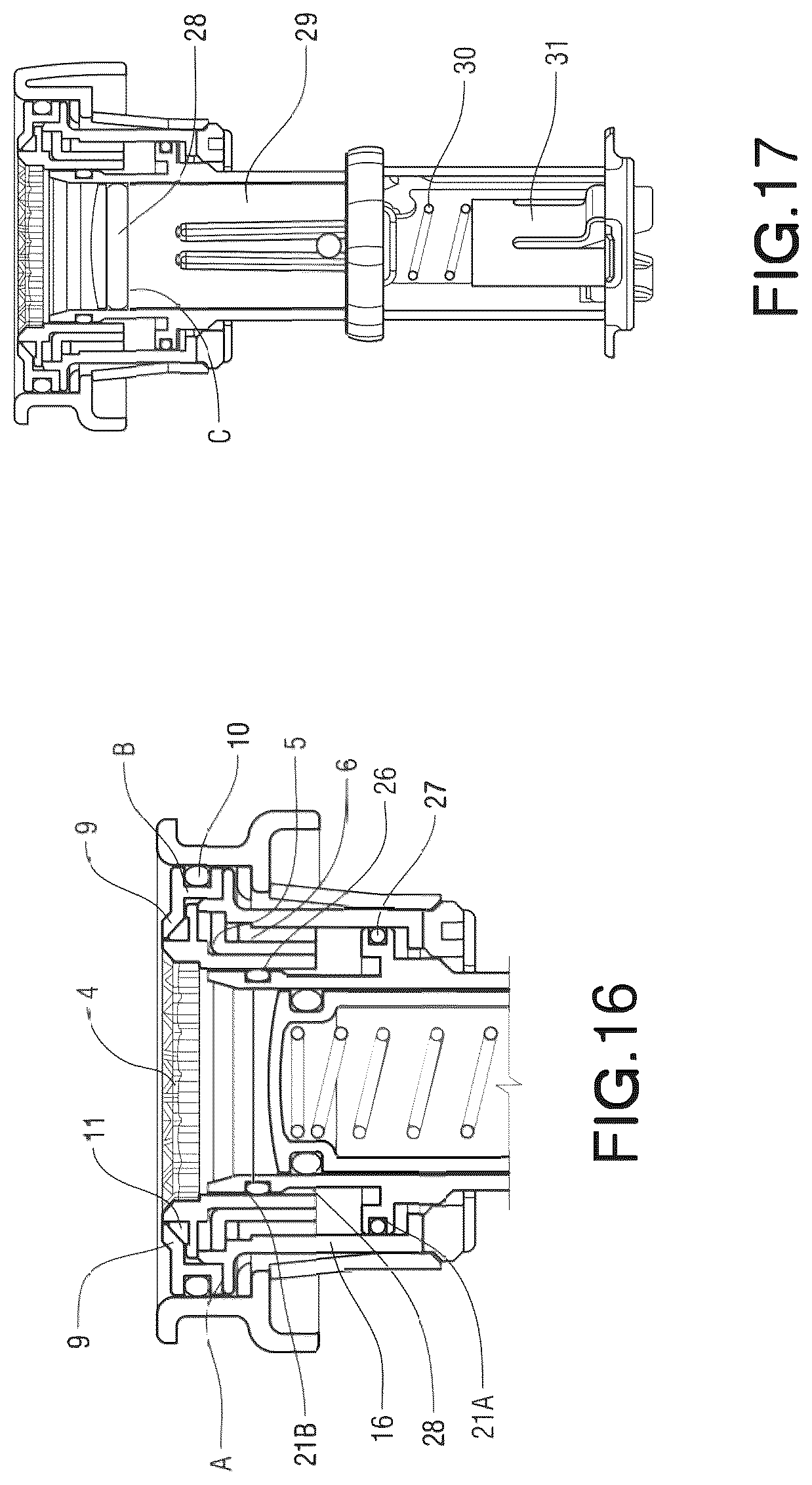 Patent US12460741 Figure 9 – Safety valve for returnable bottle, bottle collar and process for plugging a returnable bottle