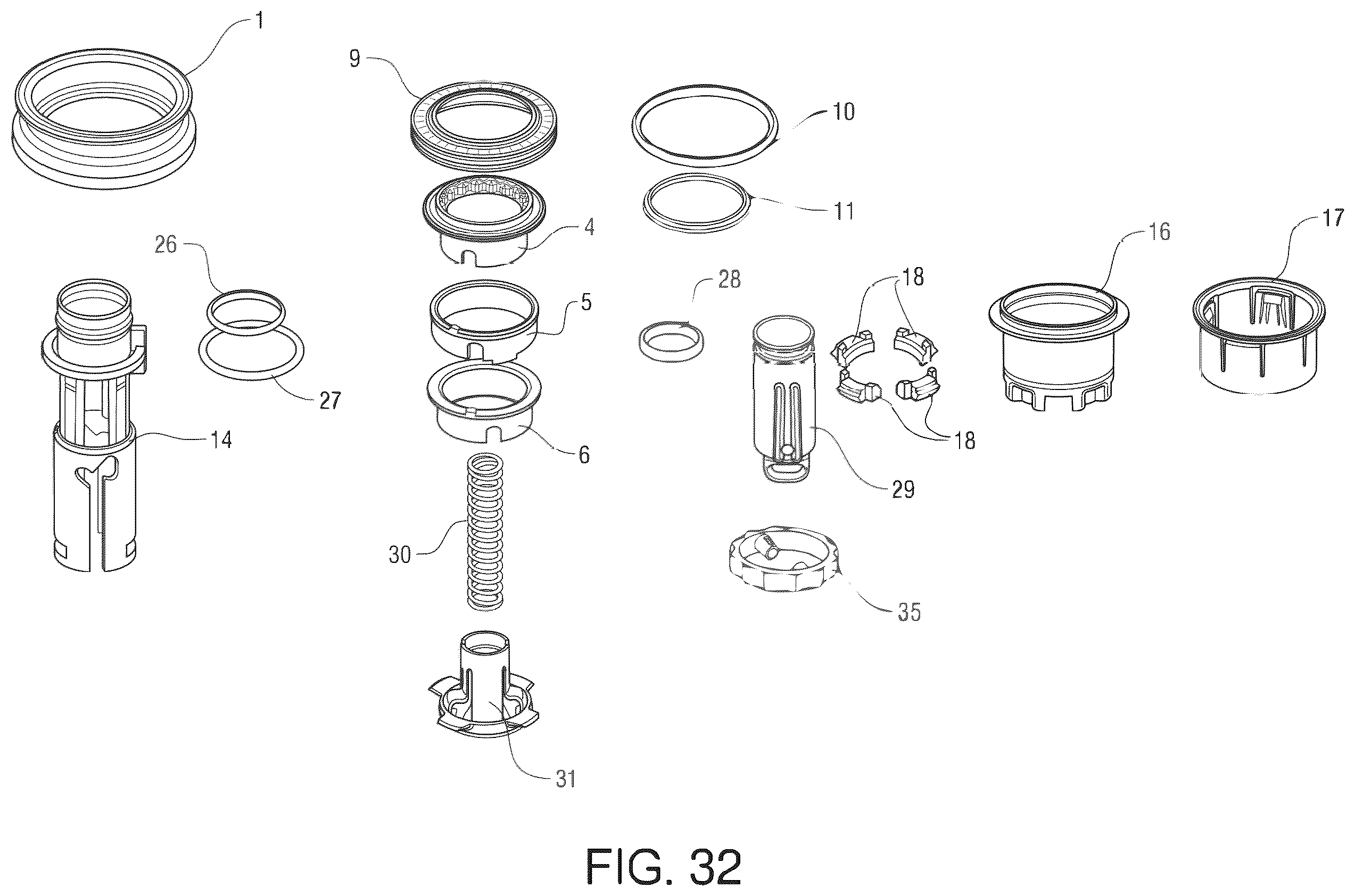 Patent US12460741 Figure 19 – Safety valve for returnable bottle, bottle collar and process for plugging a returnable bottle